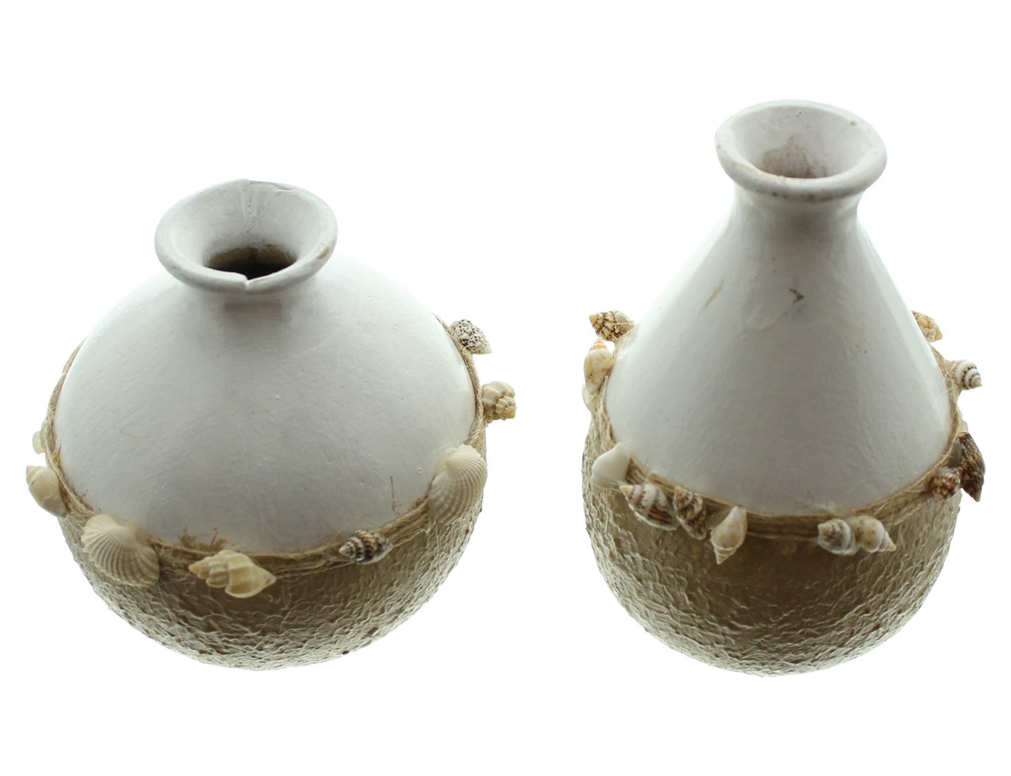Dekovase "Muscheln", 2er Set im Frank Flechtwaren Online Shop für Ibiza-Vibes kaufen Dekovase "Muscheln", 2er Set im Frank Flechtwaren Online Shop für Ibiza-Vibes kaufen