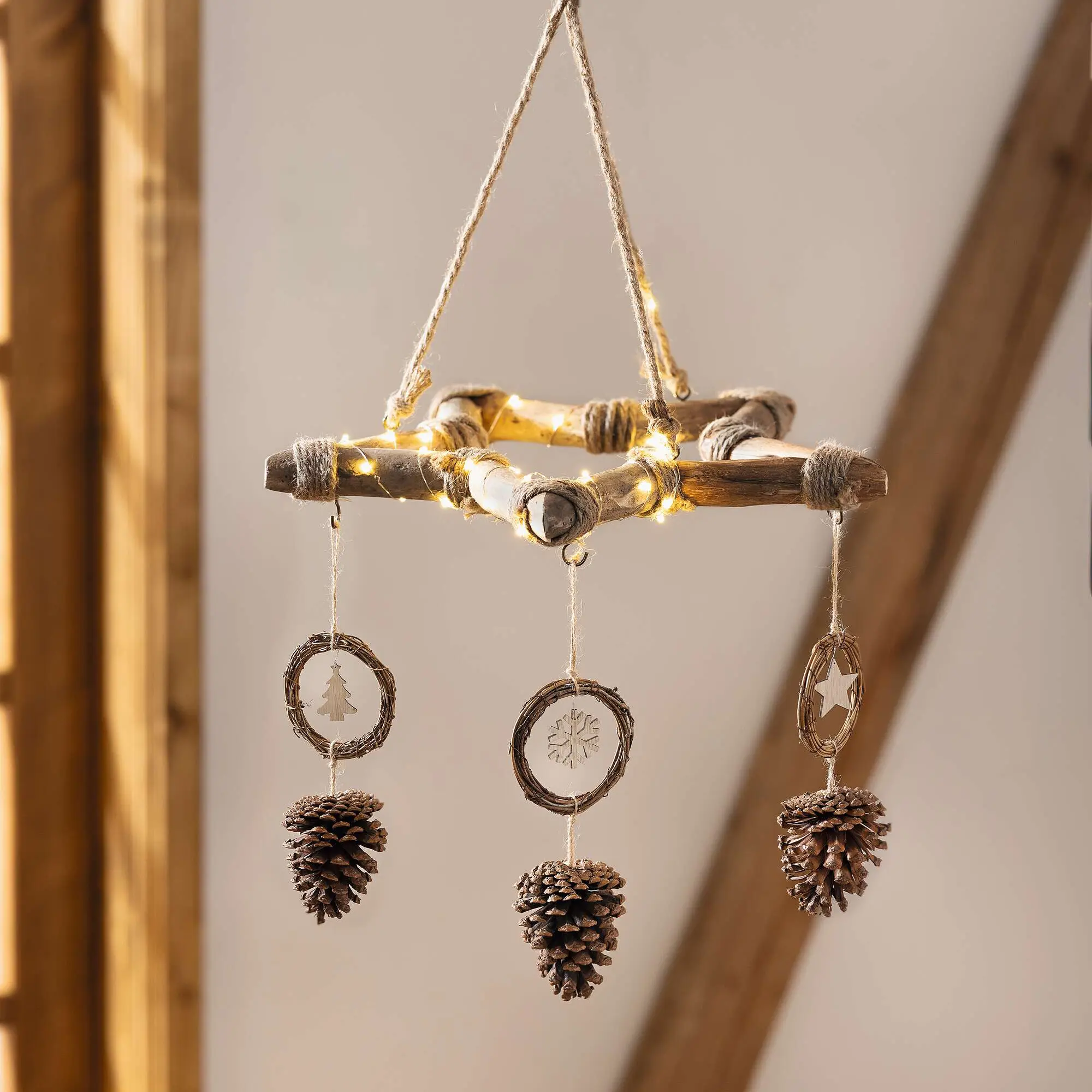 Sternhänger "Shabby-Chic"  im Frank Flechtwaren Online Shop für Dekohänger  kaufen