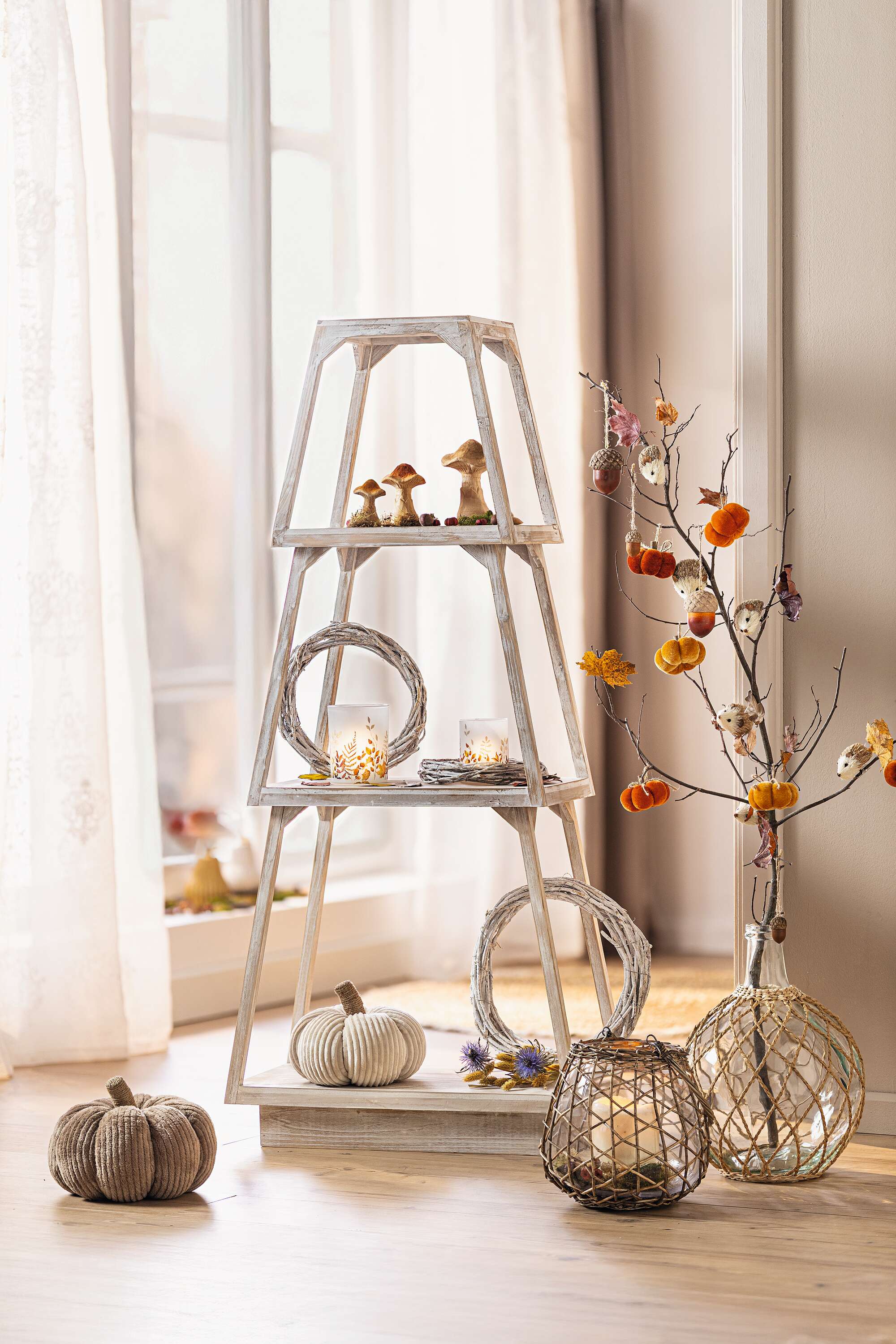 Windlicht "Herbst", 2er Set  im Frank Flechtwaren Online Shop für Titelserie Herbst/Winter kaufen