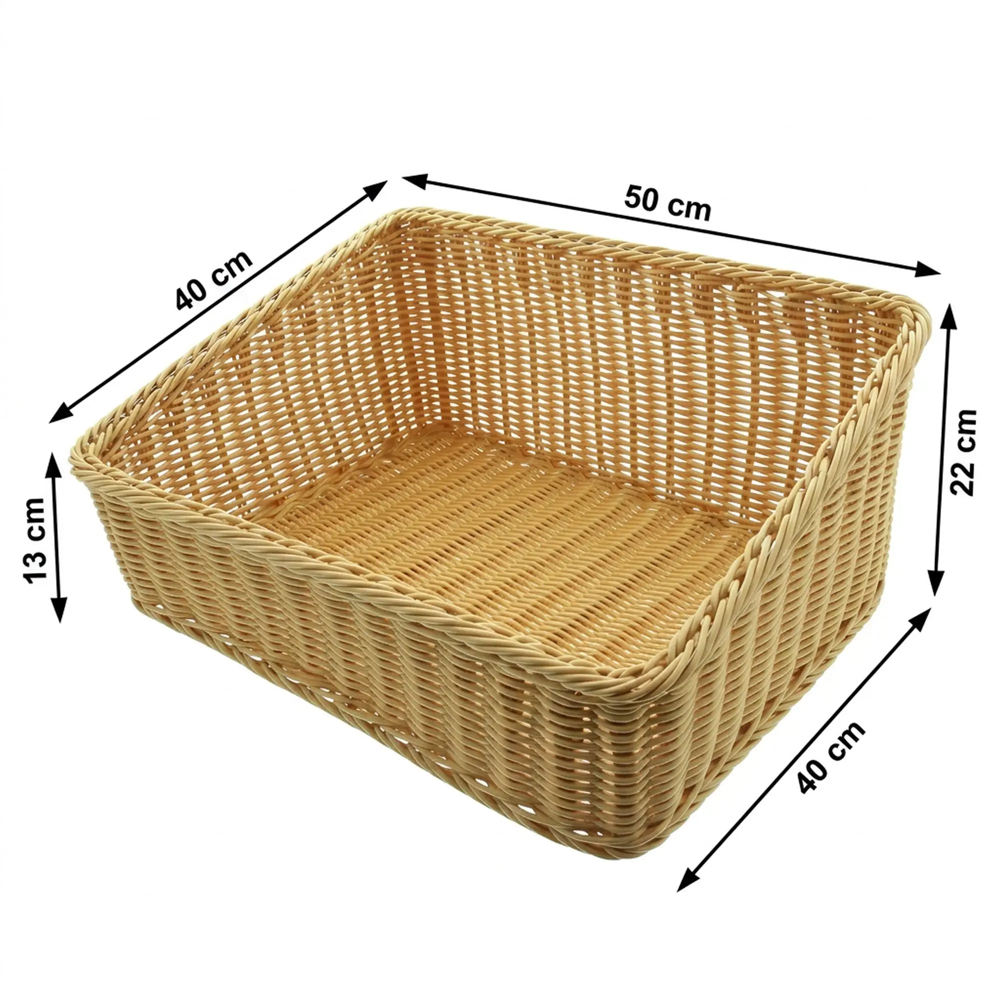 Regalkorb "Poly", 50 x 40 cm  im Frank Flechtwaren Online Shop für Auslagekörbe &amp; Regalkörbe kaufen