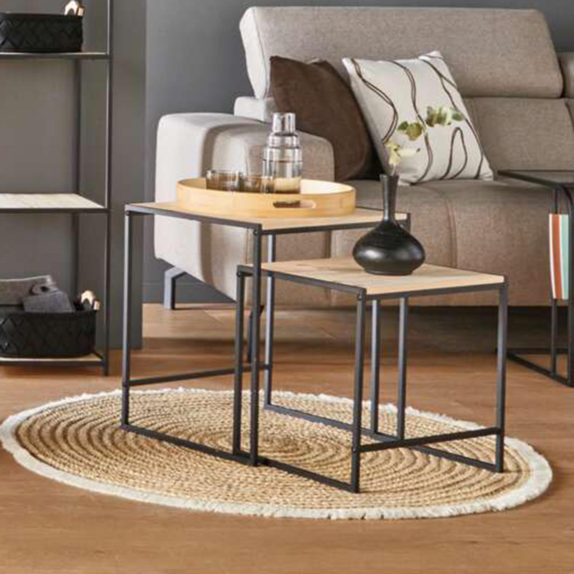 Beistelltisch "Modern", 2er Set  im Frank Flechtwaren Online Shop kaufen