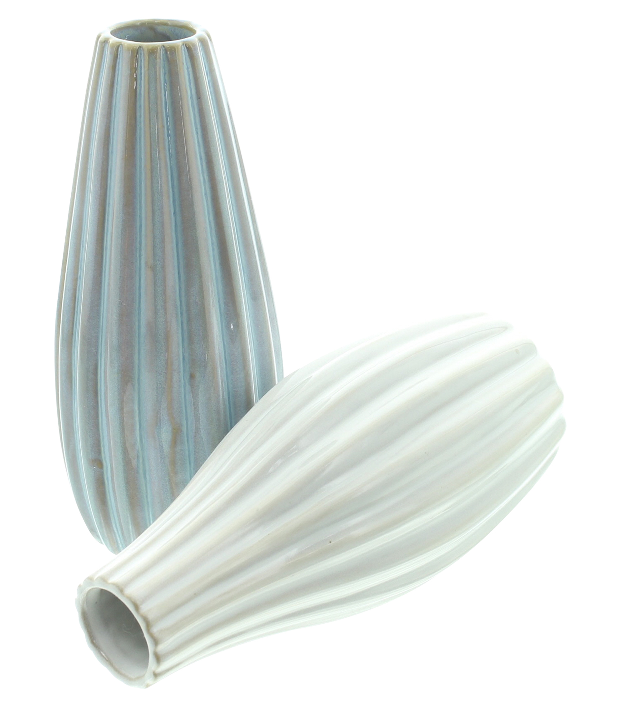 Dekovase "Struktur", 2er Set  im Frank Flechtwaren Online Shop für Dekovasen kaufen