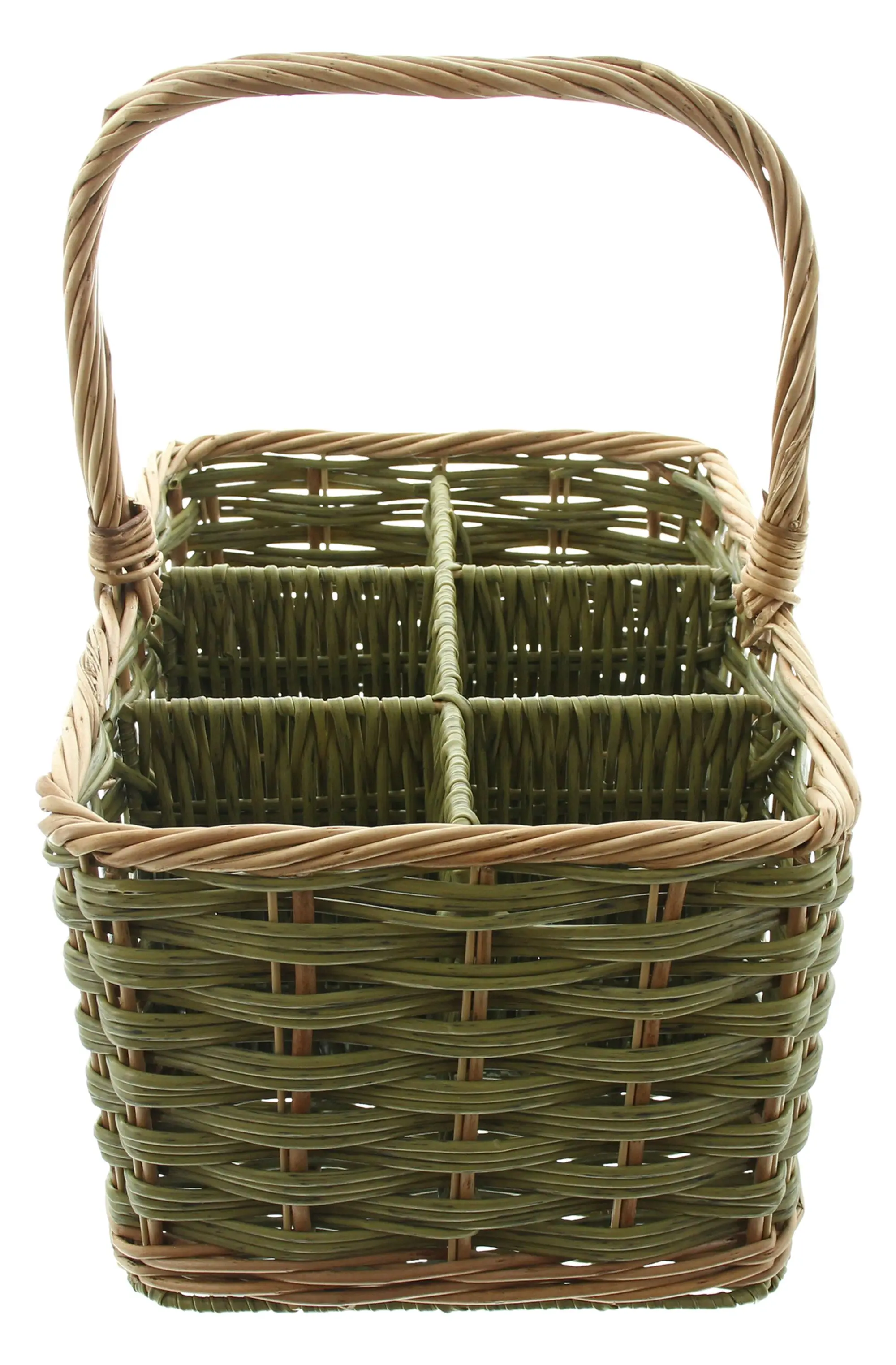 Flaschenkorb "Washed Green", für 6 Flaschen im Frank Flechtwaren Online Shop für Flaschenkörbe kaufen Flaschenkorb "Washed Green", für 6 Flaschen im Frank Flechtwaren Online Shop für Flaschenkörbe kaufen