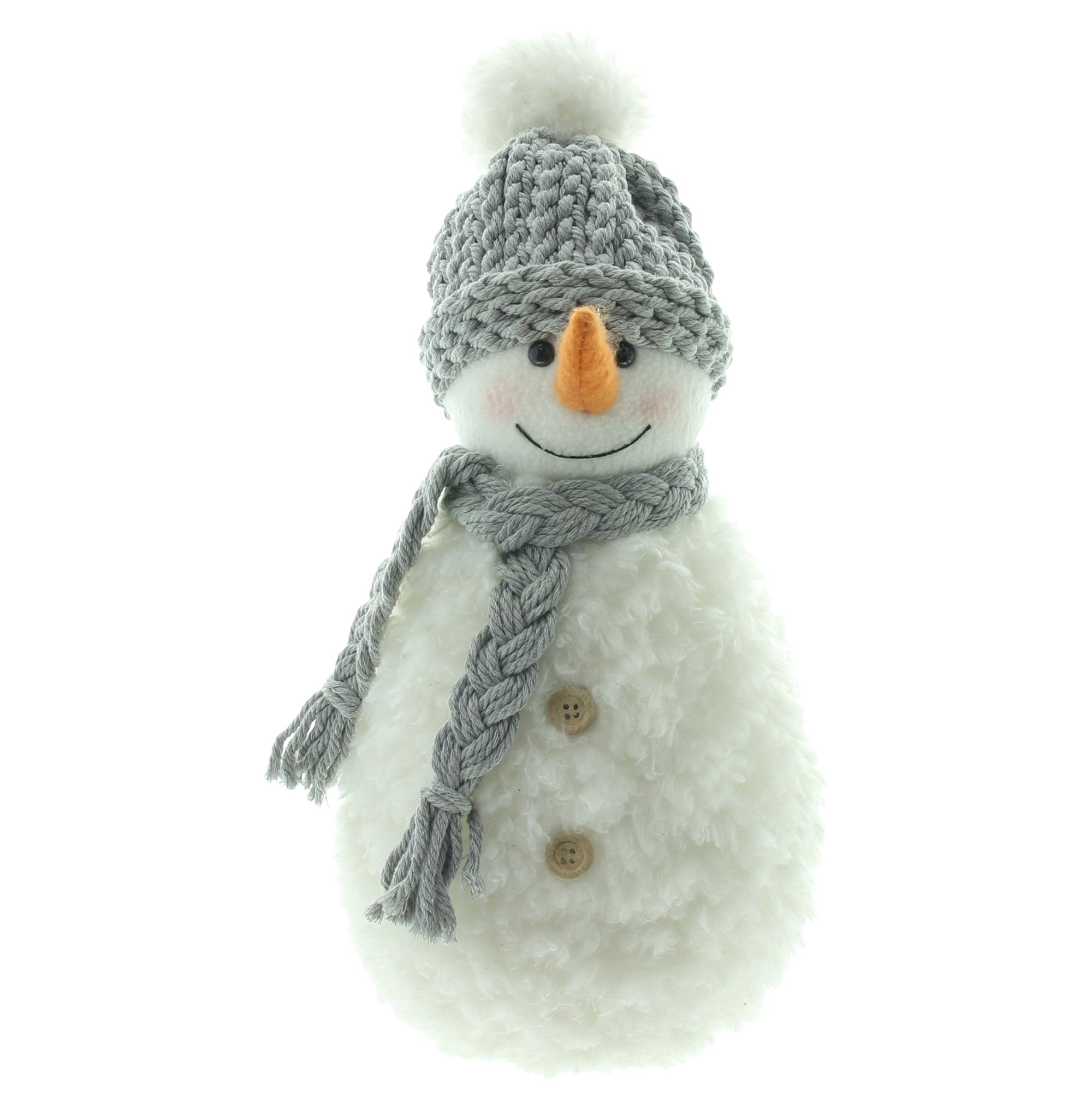 Deko-Schneemann "Fluffy"  im Frank Flechtwaren Online Shop für Weihnachtliche Dekofiguren kaufen