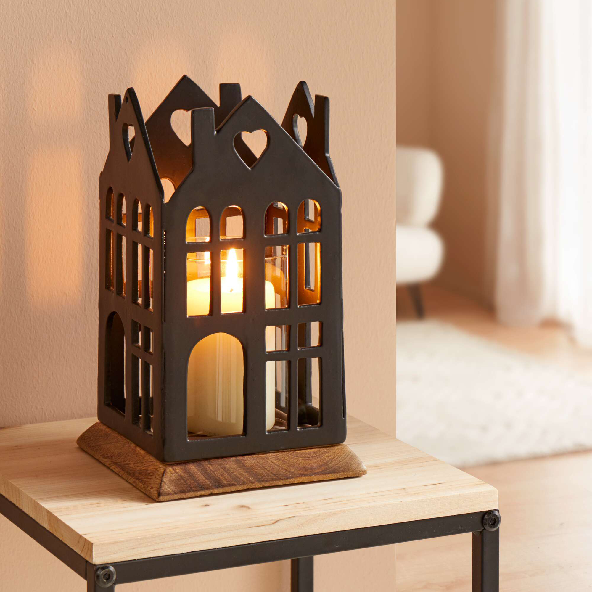 Windlicht "Haus"  im Frank Flechtwaren Online Shop kaufen