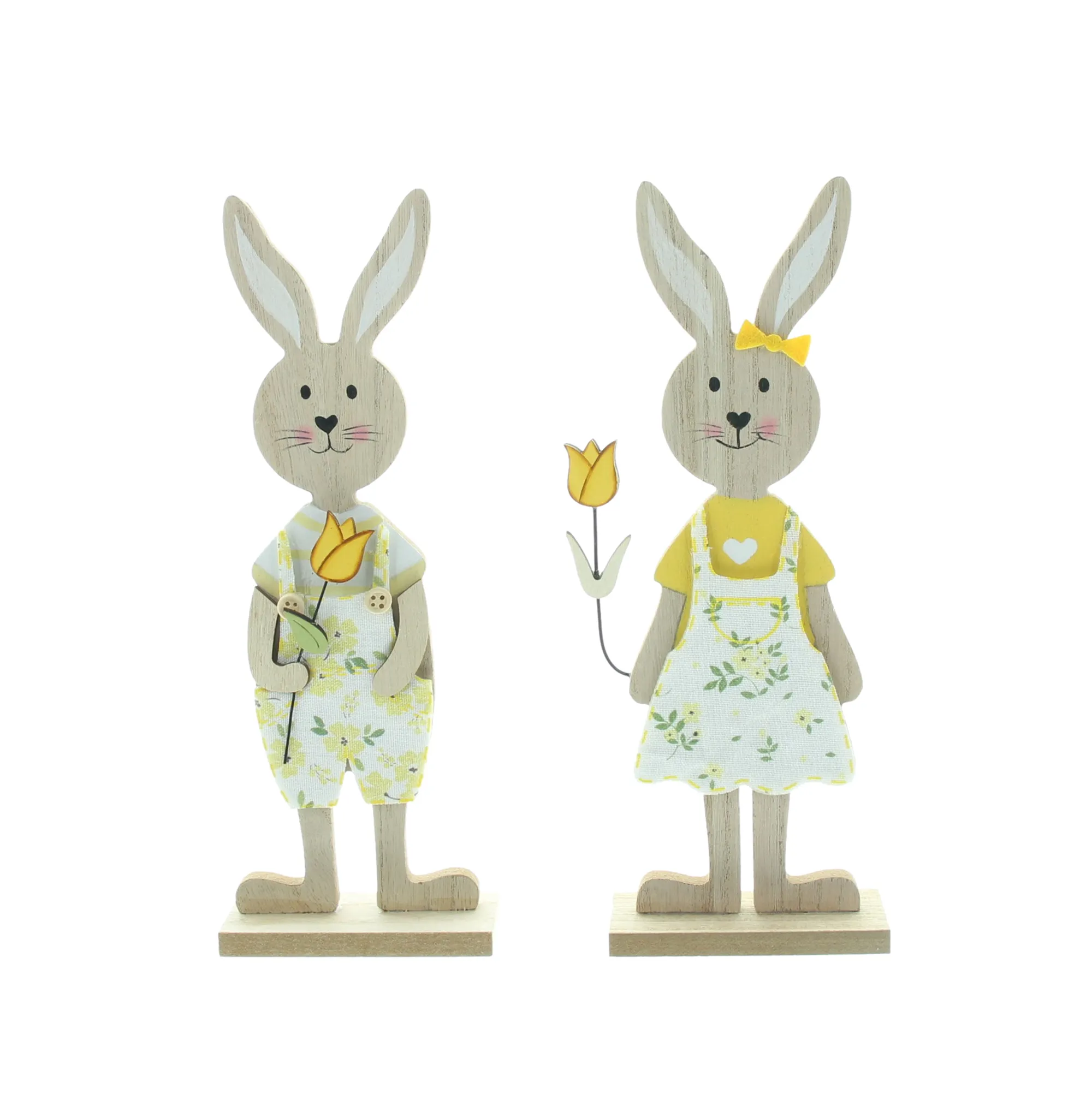 Hasenfigur "Tulpen", 2er Set  im Frank Flechtwaren Online Shop für Hasen &amp; Co kaufen