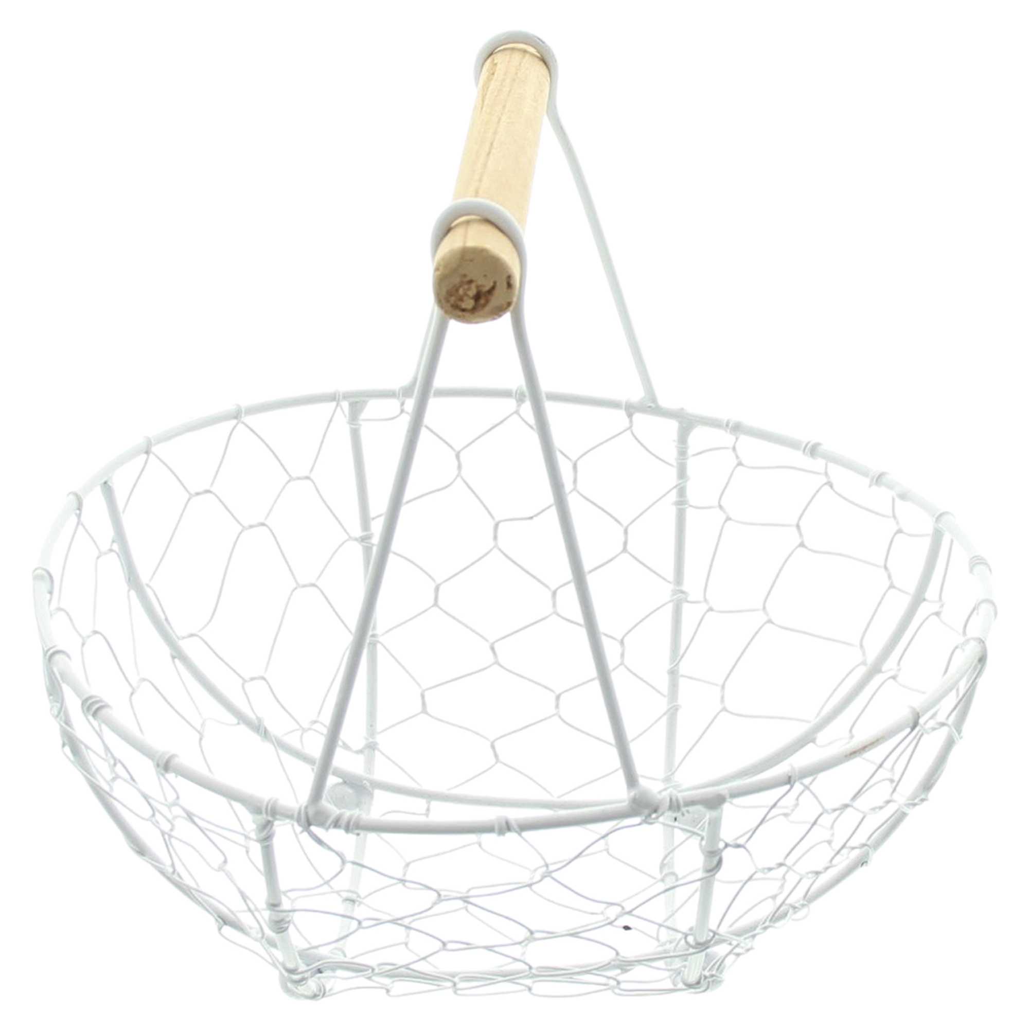 Acheter Panier métallique "blanc"  dans la boutique en ligne de Frank Flechtwaren pour Pâques