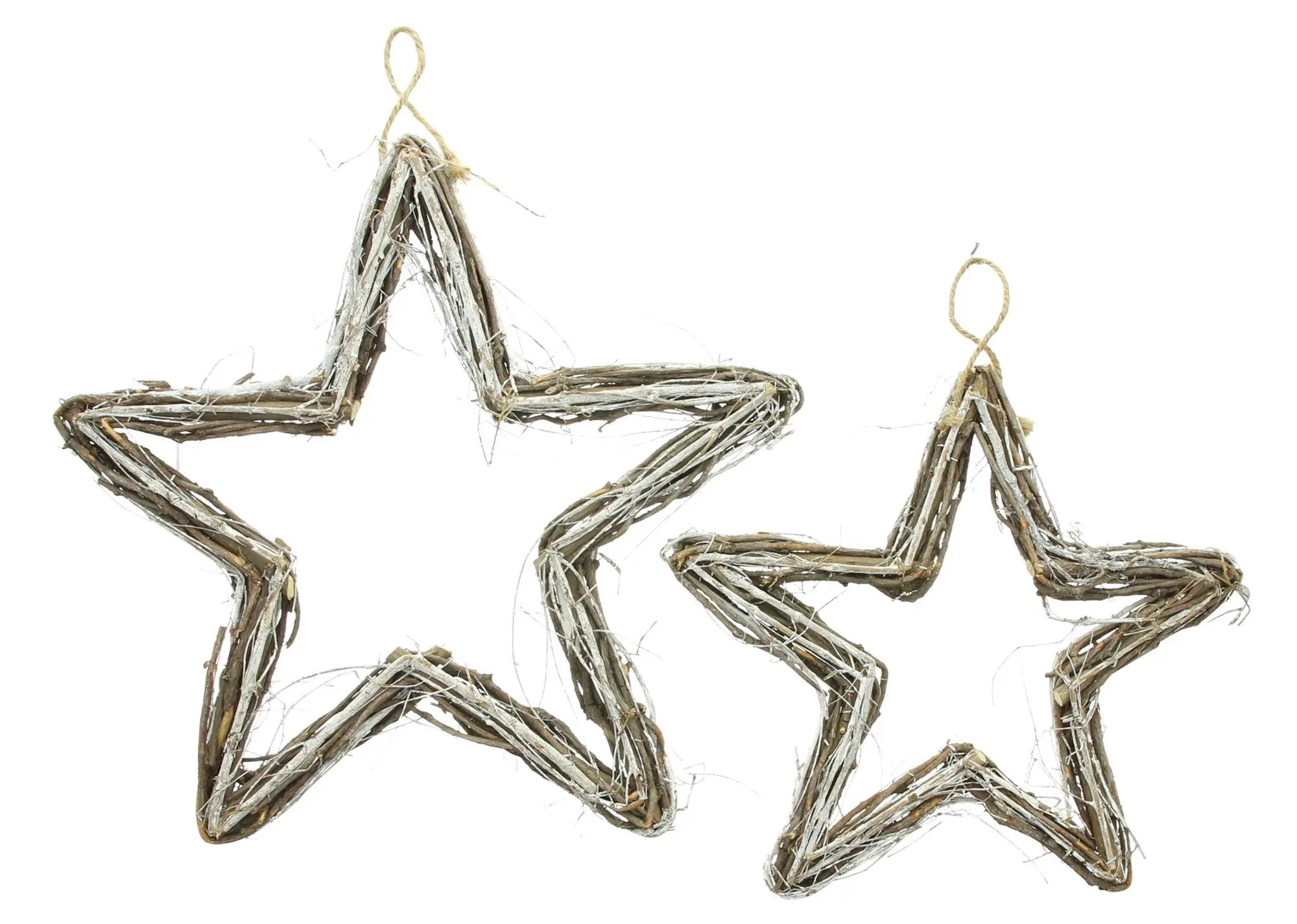 Stern "Rustikal", 2er Set im Frank Flechtwaren Online Shop für Dekohänger kaufen Stern "Rustikal", 2er Set im Frank Flechtwaren Online Shop für Dekohänger kaufen