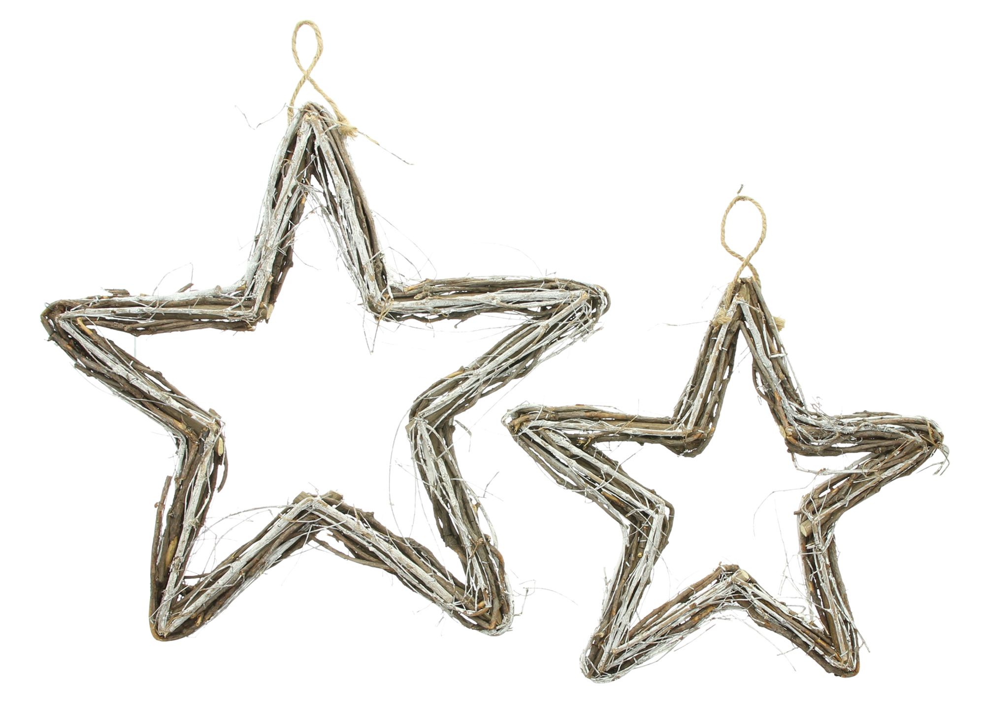 Stern "Rustikal", 2er Set im Frank Flechtwaren Online Shop für Weihnachten kaufen Stern "Rustikal", 2er Set im Frank Flechtwaren Online Shop für Weihnachten kaufen