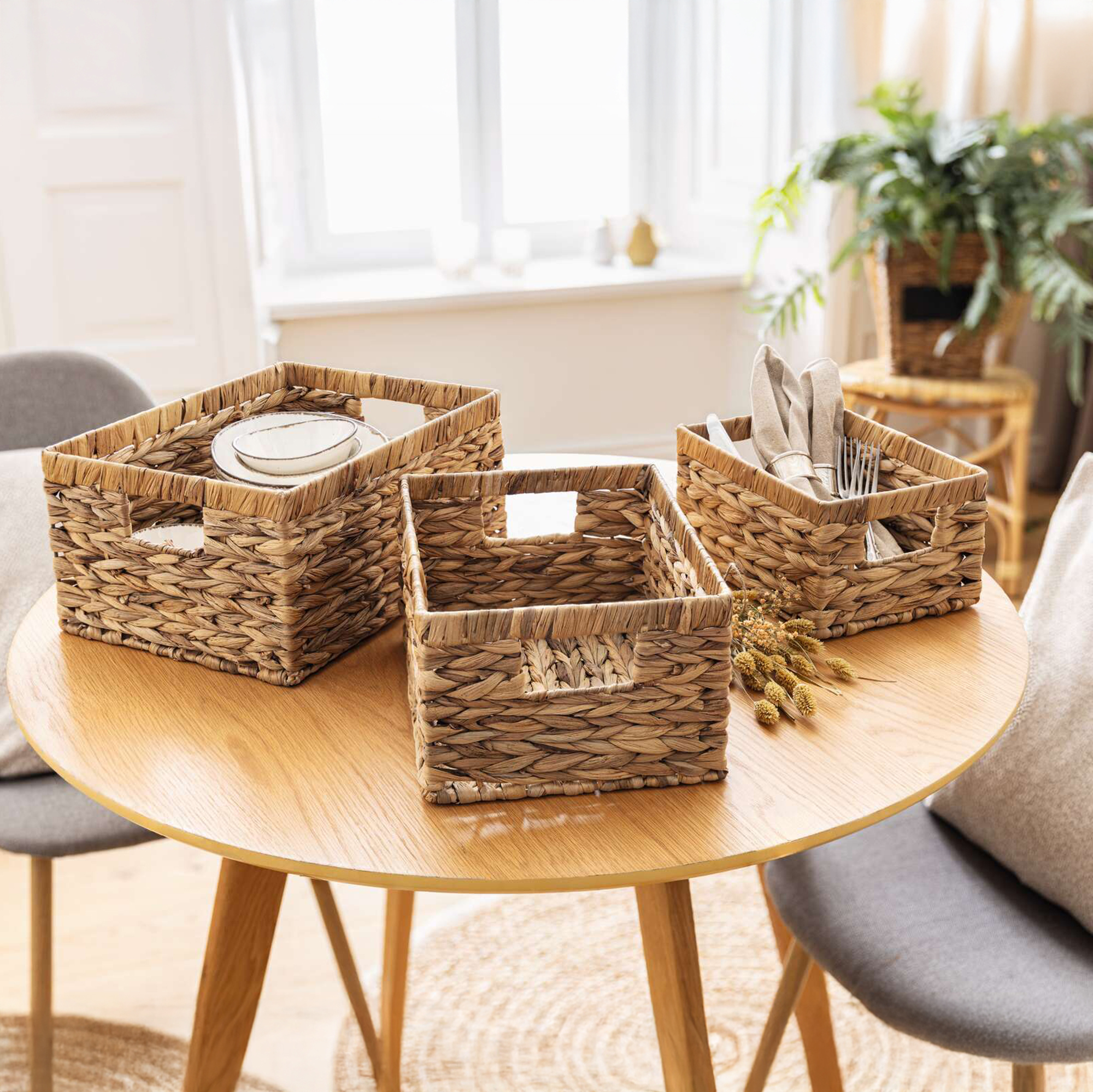 Aufbewahrungskorb "Wasserhyazinthe", mittel  im Frank Flechtwaren Online Shop kaufen