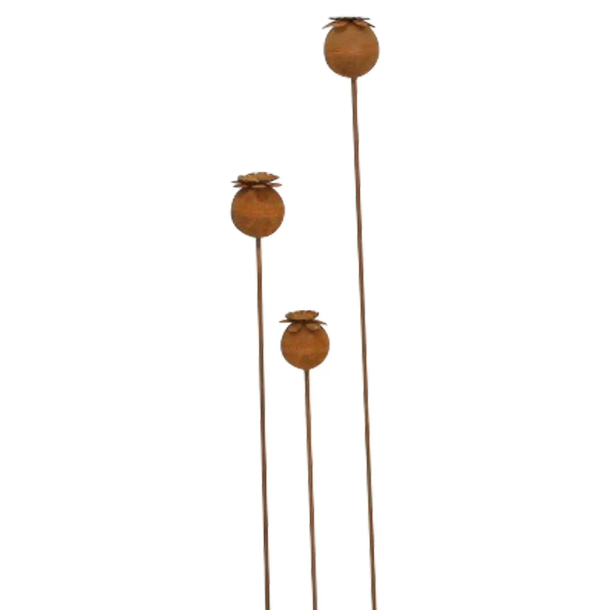 Gartenstecker "Mohn", 3er Set im Frank Flechtwaren Online Shop für Gartenstecker kaufen Gartenstecker "Mohn", 3er Set im Frank Flechtwaren Online Shop für Gartenstecker kaufen