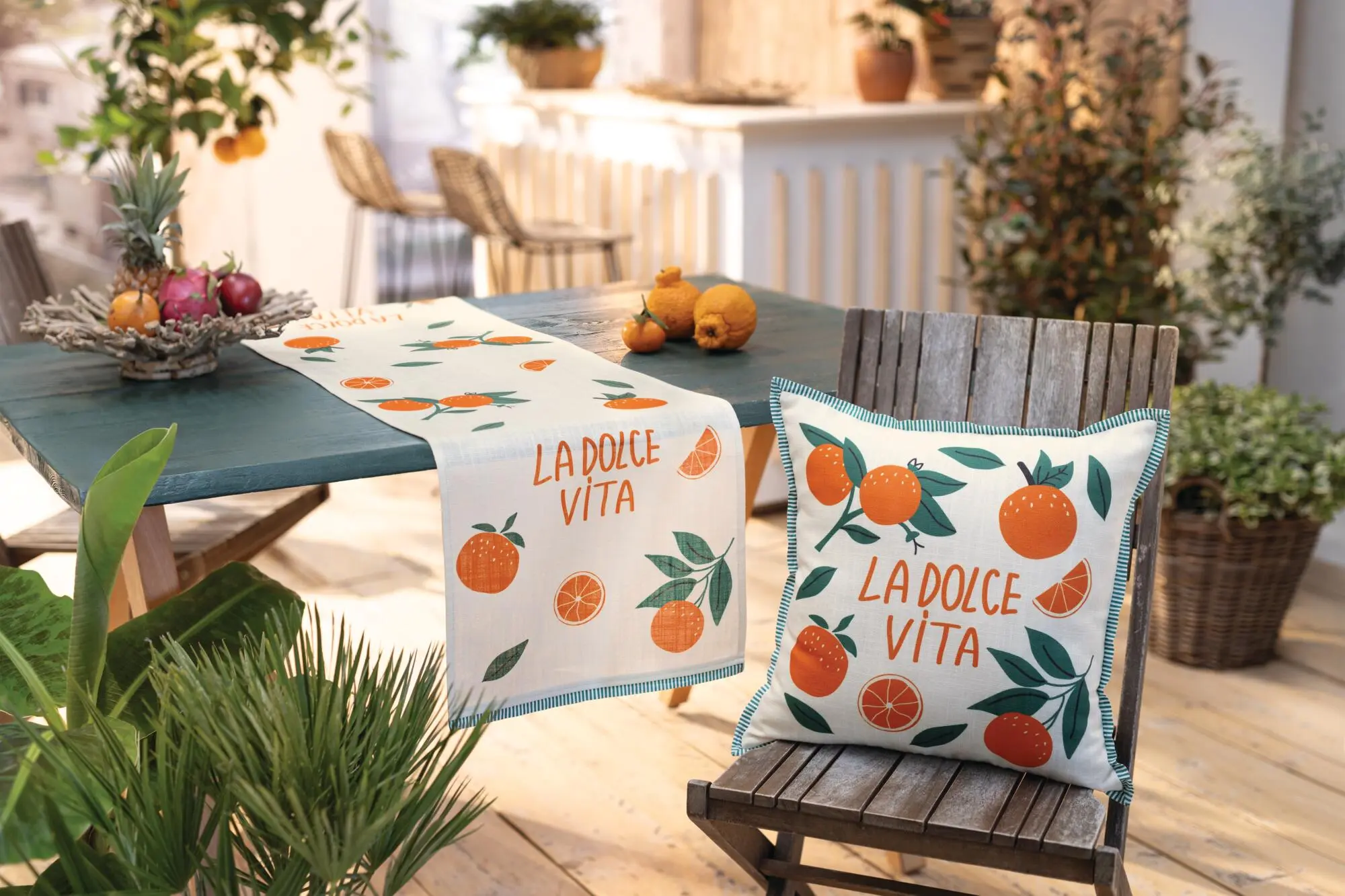 Tischläufer "La Dolce Vita"  im Frank Flechtwaren Online Shop für Tischläufer kaufen