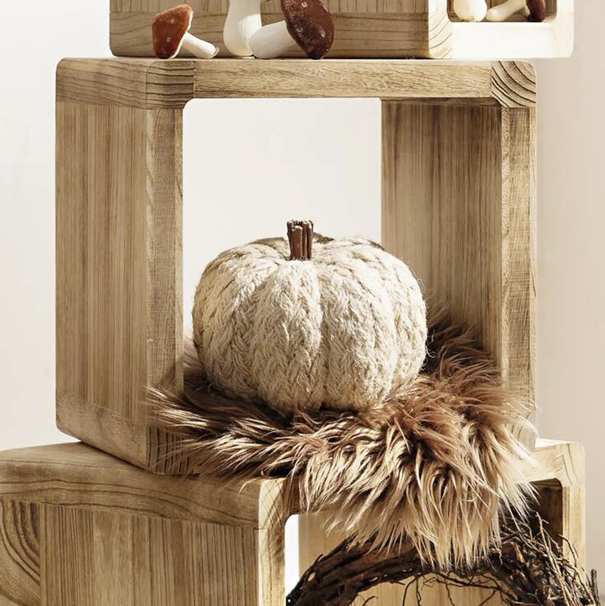 Kürbis "Naturstrick"  im Frank Flechtwaren Online Shop für Naturmaterialien kaufen