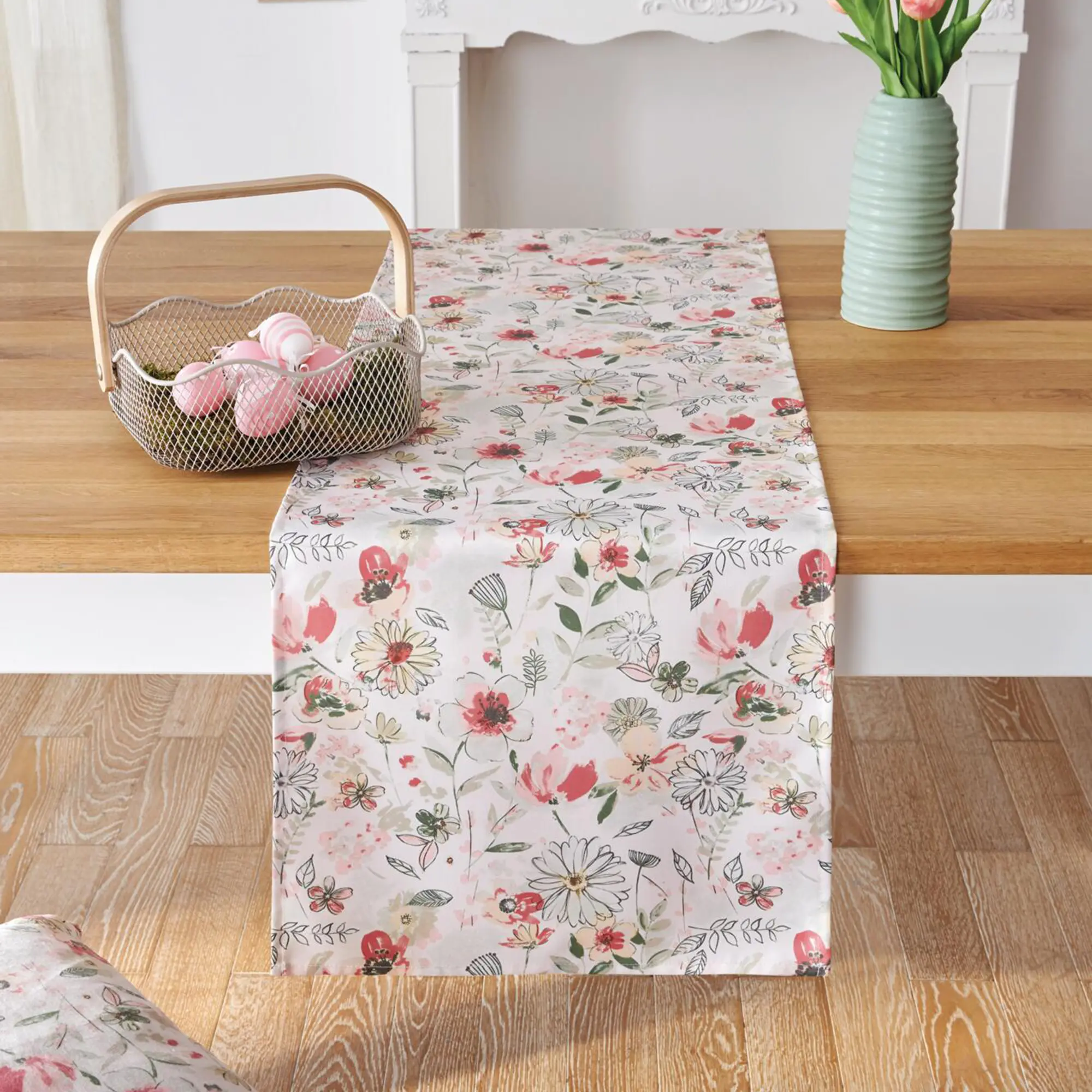 Tischläufer "Aquarellblumen"  im Frank Flechtwaren Online Shop kaufen