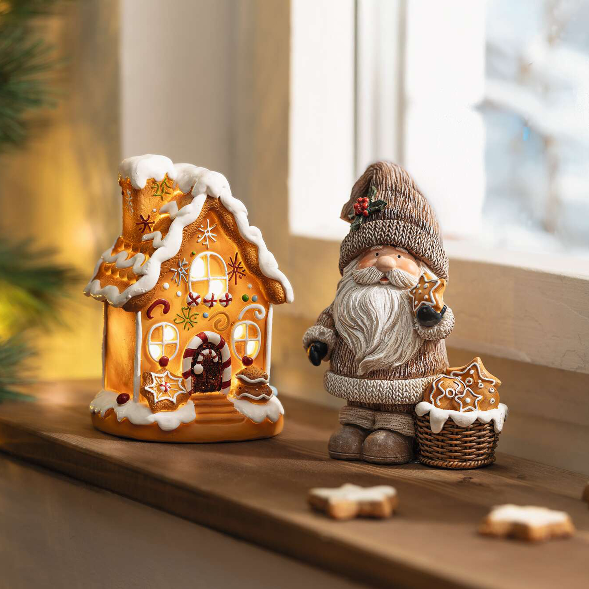 LED-Lebkuchenhaus "Sweet"  im Frank Flechtwaren Online Shop kaufen