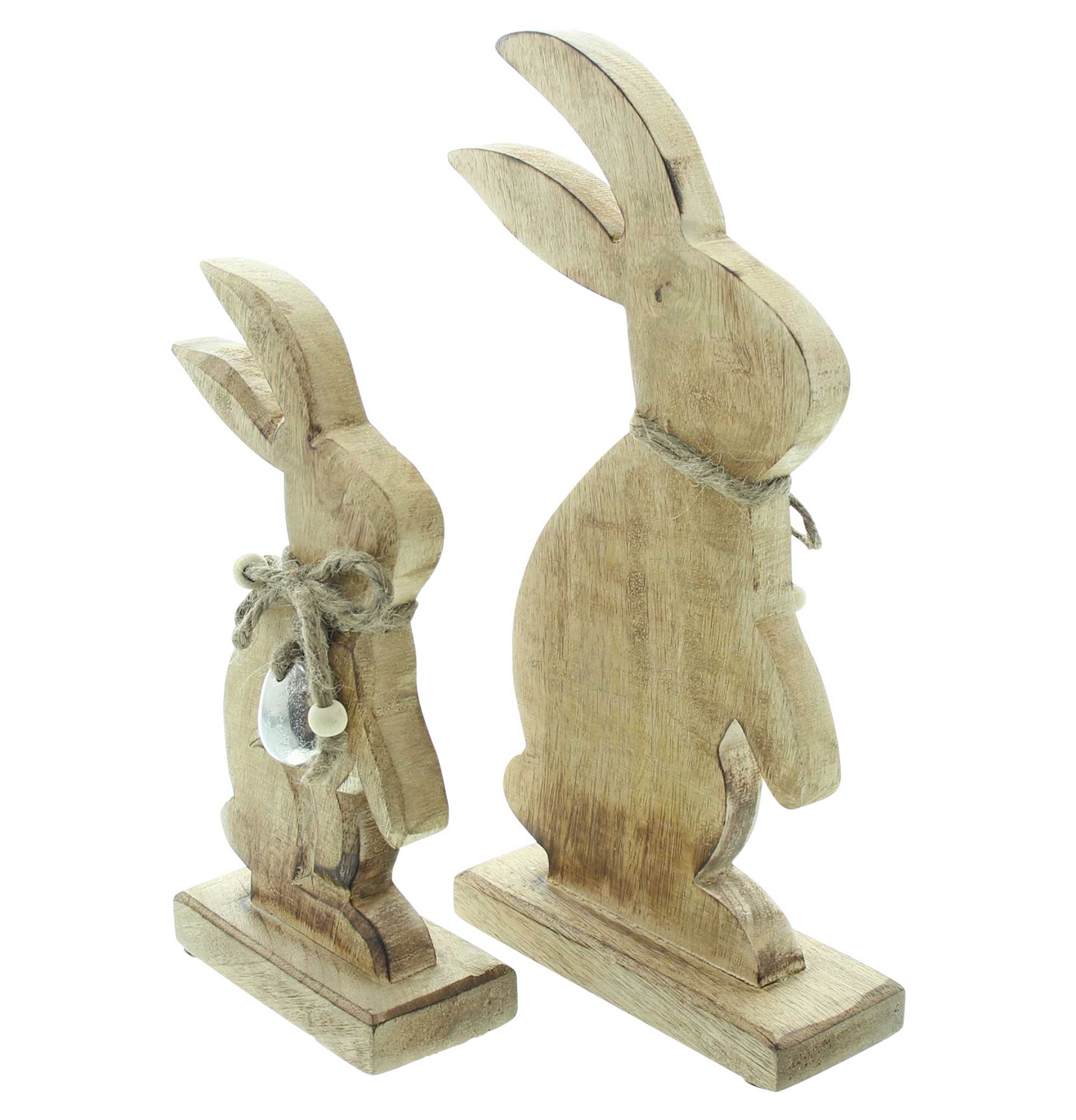 Holzdeko "Osterhäschen", 2er Set im Frank Flechtwaren Online Shop für Ostern kaufen Holzdeko "Osterhäschen", 2er Set im Frank Flechtwaren Online Shop für Ostern kaufen