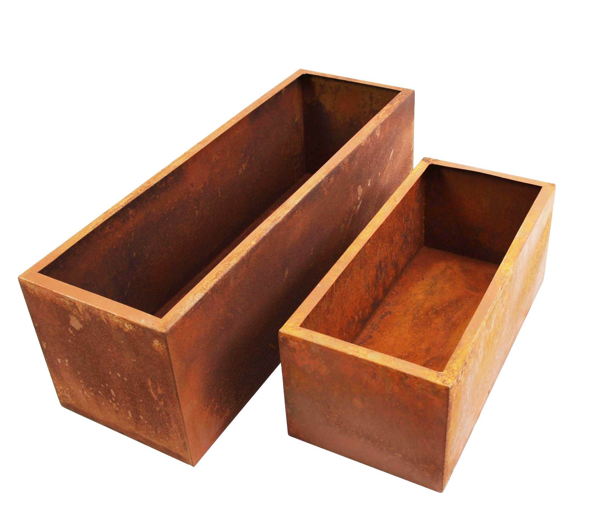 Pflanzer "Rost", 2er Set  im Frank Flechtwaren Online Shop für Pflanztöpfe kaufen