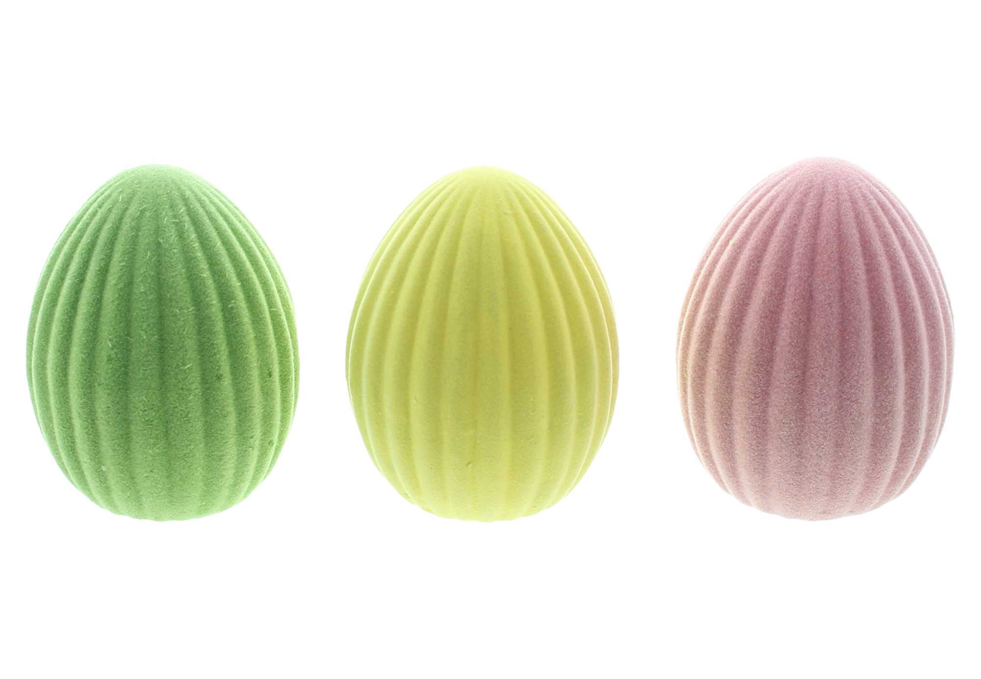 Deko-Ei "Bunt", 3er Set  im Frank Flechtwaren Online Shop für Ostern kaufen