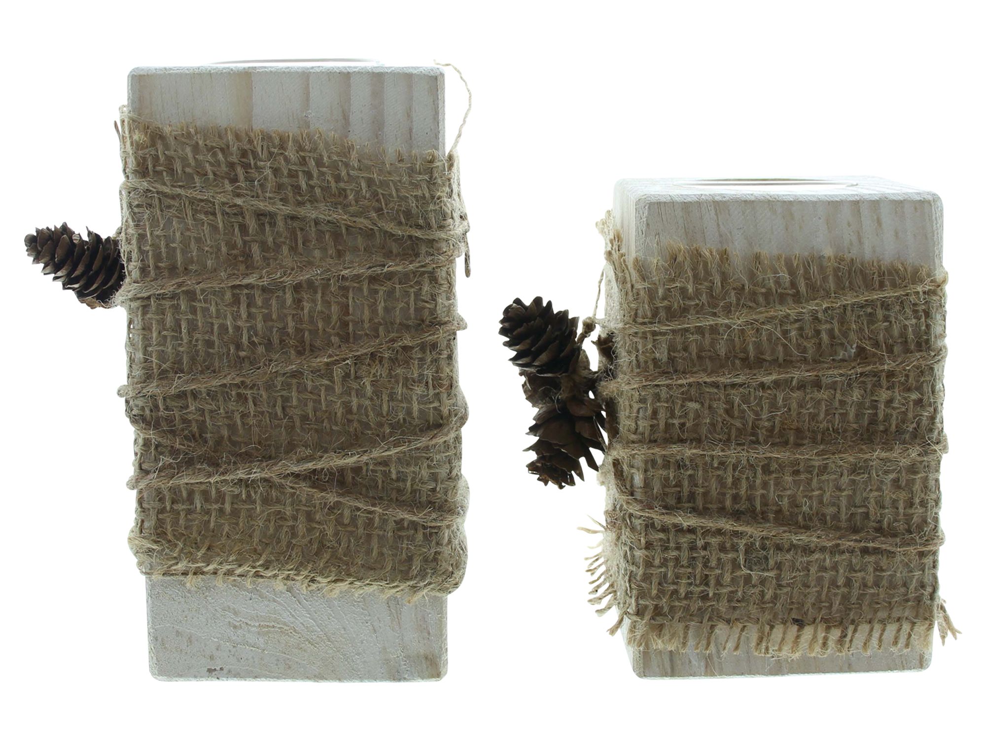 Teelichthalter "Natural Vintage", 2er Set  im Frank Flechtwaren Online Shop für Herbst kaufen