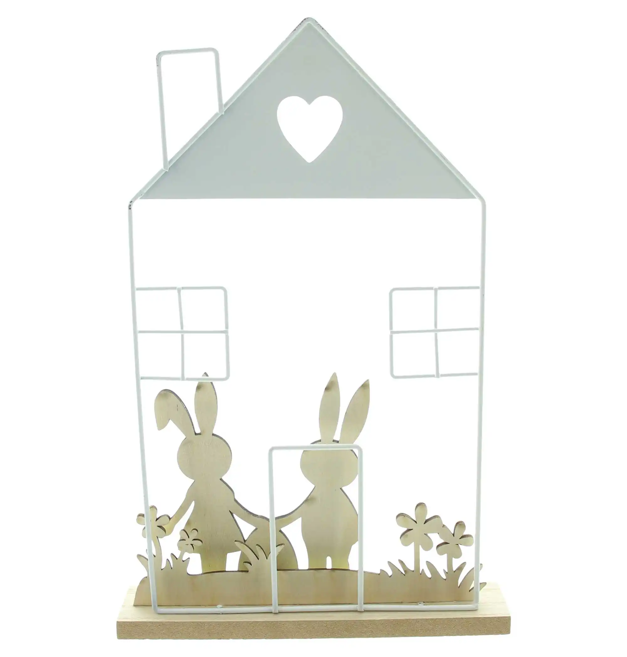 Hasenhaus "Blumenwiese"  im Frank Flechtwaren Online Shop für Hasen &amp; Co kaufen