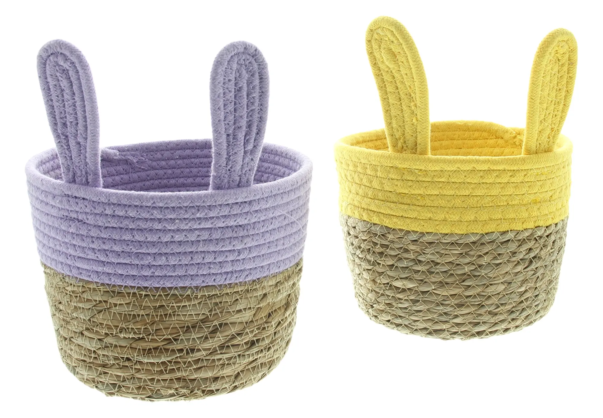 Osterkorb "Hasenöhrchen", 2er Set  im Frank Flechtwaren Online Shop für Pastelltöne kaufen
