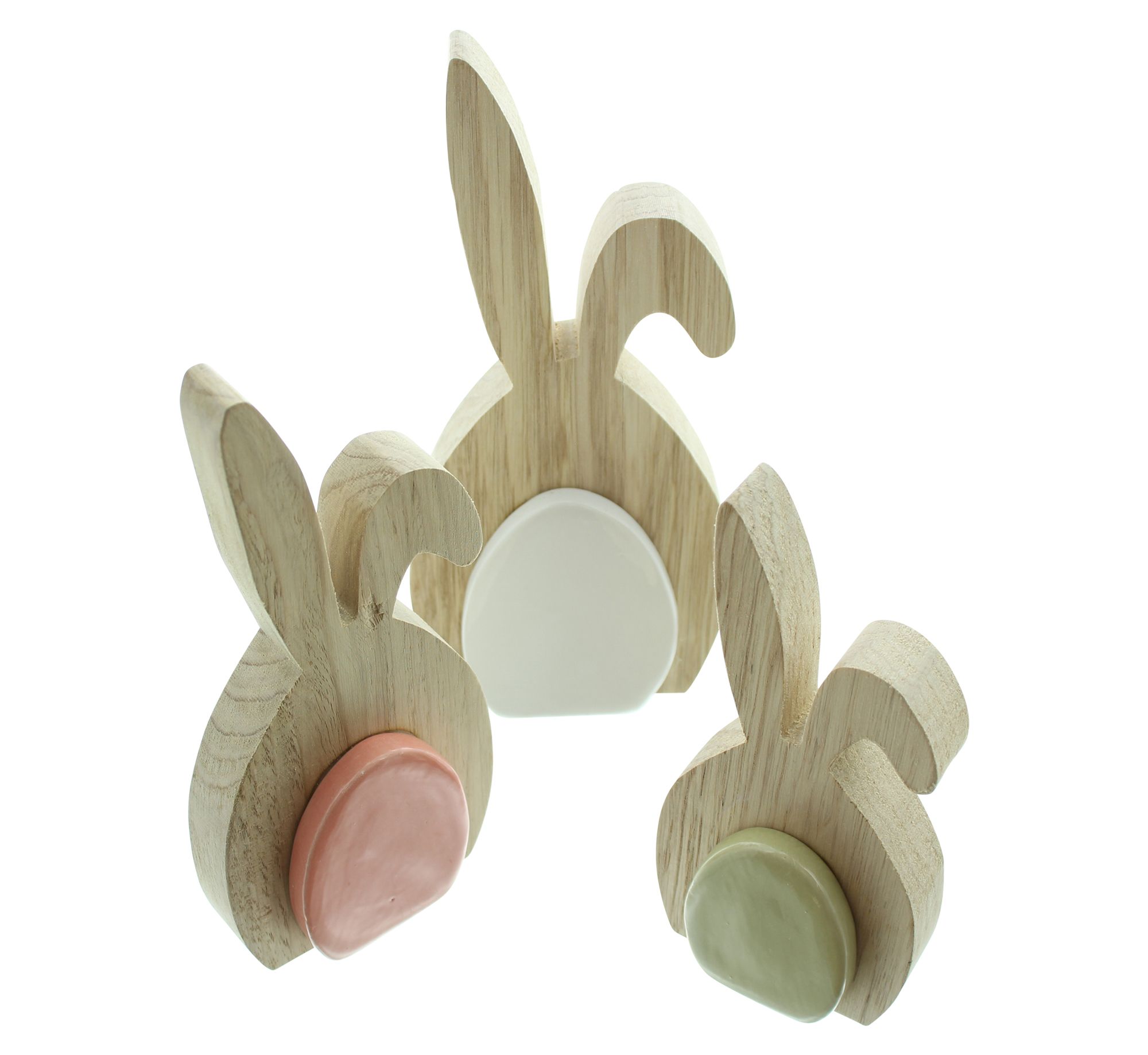 Hase "Porzellan-Ei", 3er Set  im Frank Flechtwaren Online Shop für Ostern kaufen