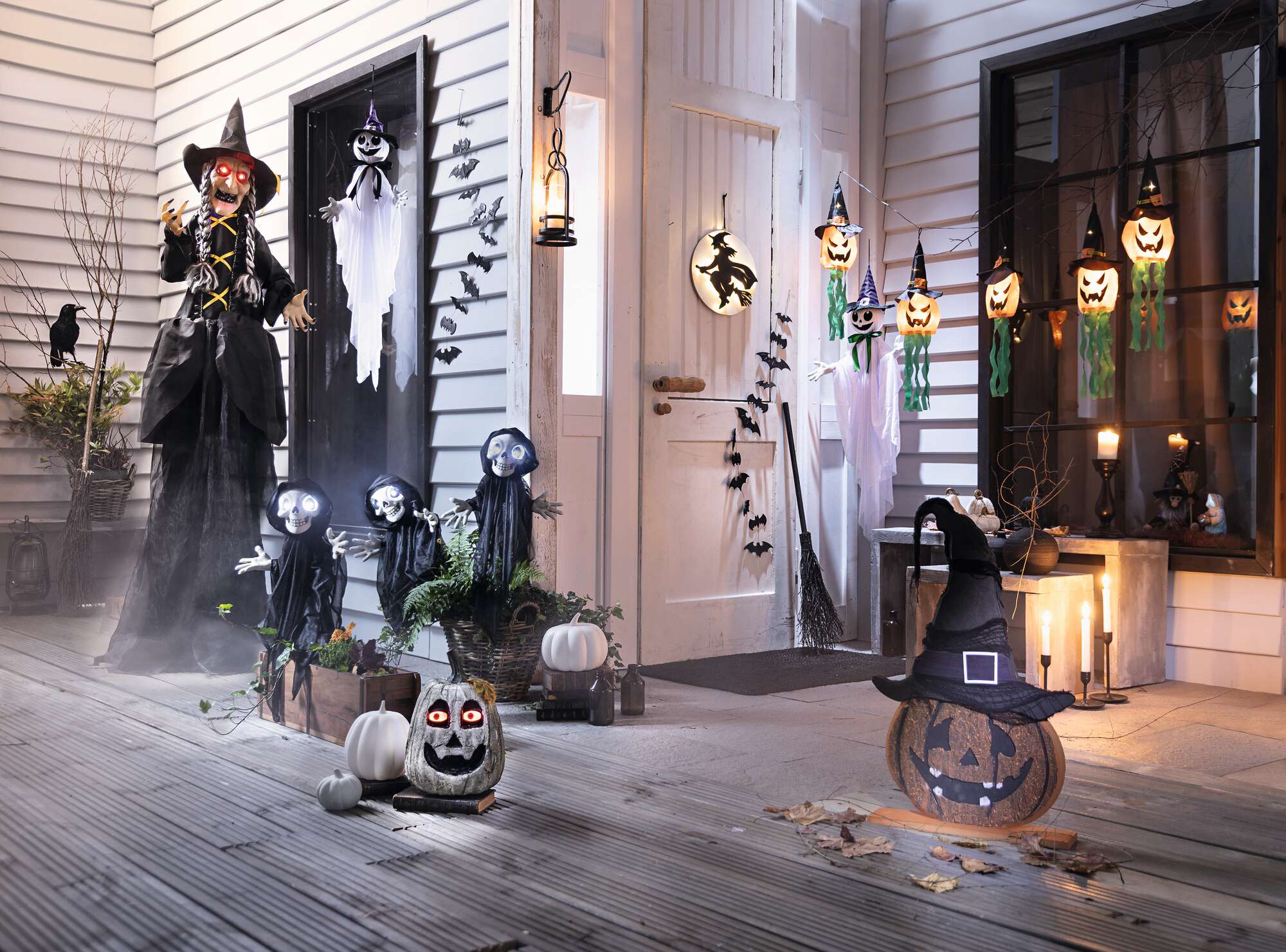 LED-Hexe "Horror-Nacht" im Frank Flechtwaren Online Shop für Herbst kaufen LED-Hexe "Horror-Nacht" im Frank Flechtwaren Online Shop für Herbst kaufen