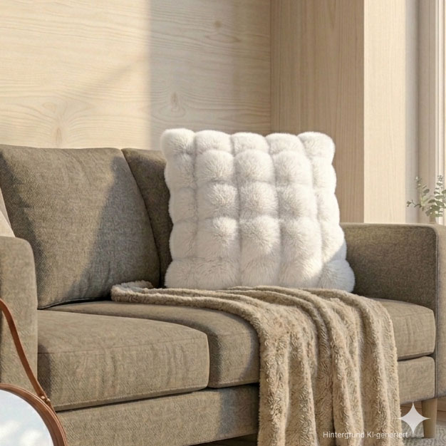 Kissenhülle "Bubbles", cremeweiß  im Frank Flechtwaren Online Shop kaufen