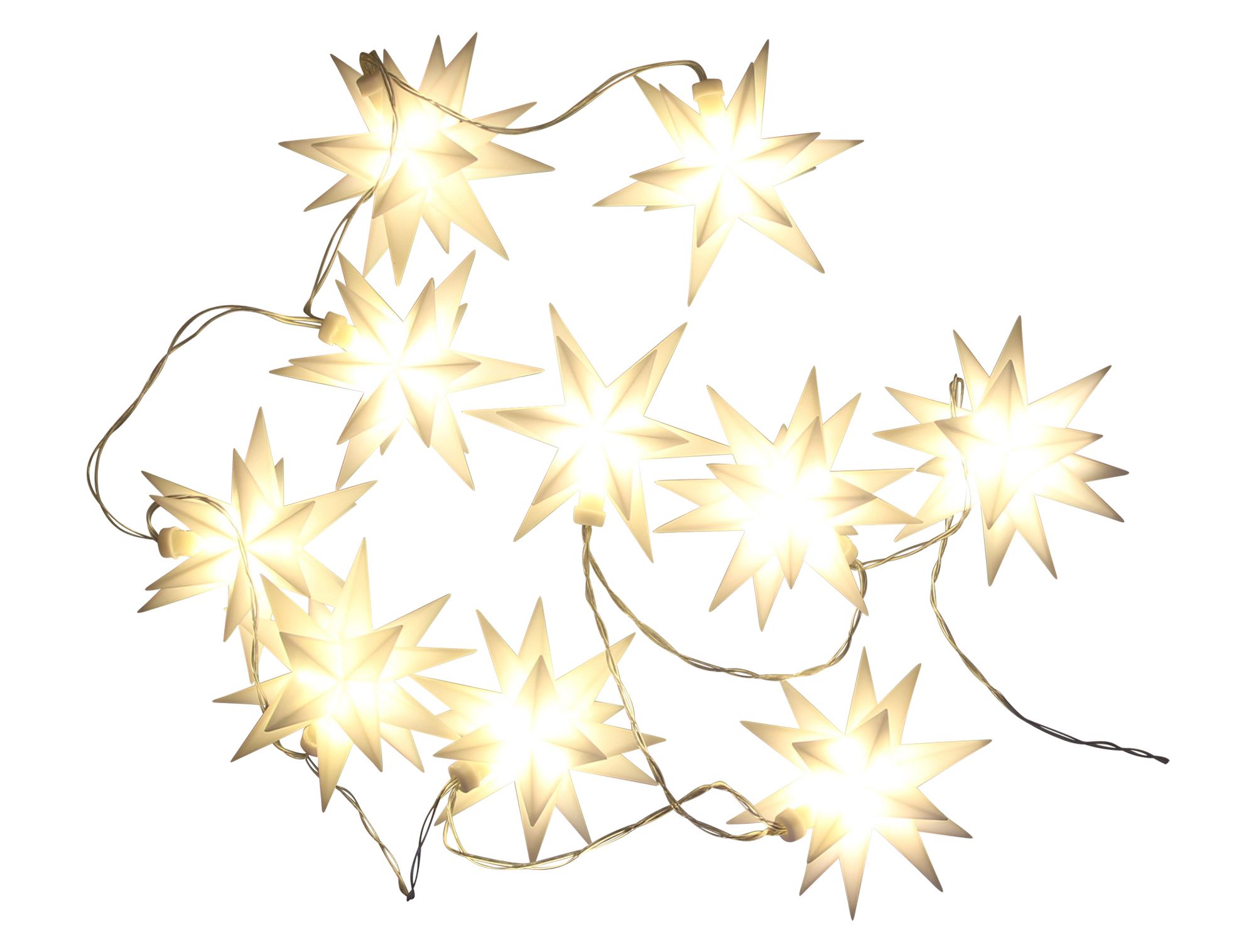 LED-Lichterkette "3D-Sterne"  im Frank Flechtwaren Online Shop für Weihnachten kaufen