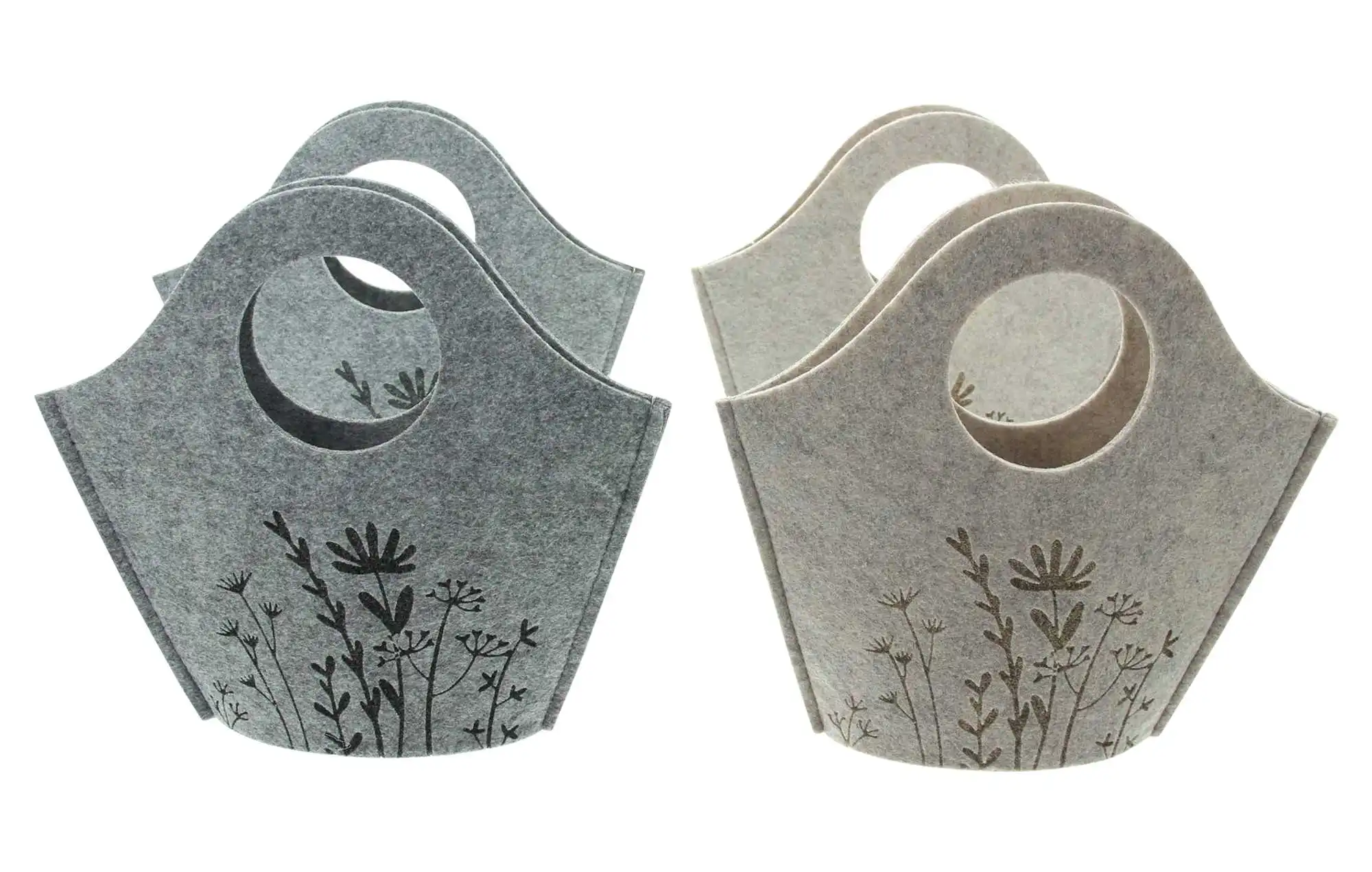 Filztasche "Blumenwiese", 4er Set im Frank Flechtwaren Online Shop für Ostern kaufen Filztasche "Blumenwiese", 4er Set im Frank Flechtwaren Online Shop für Ostern kaufen