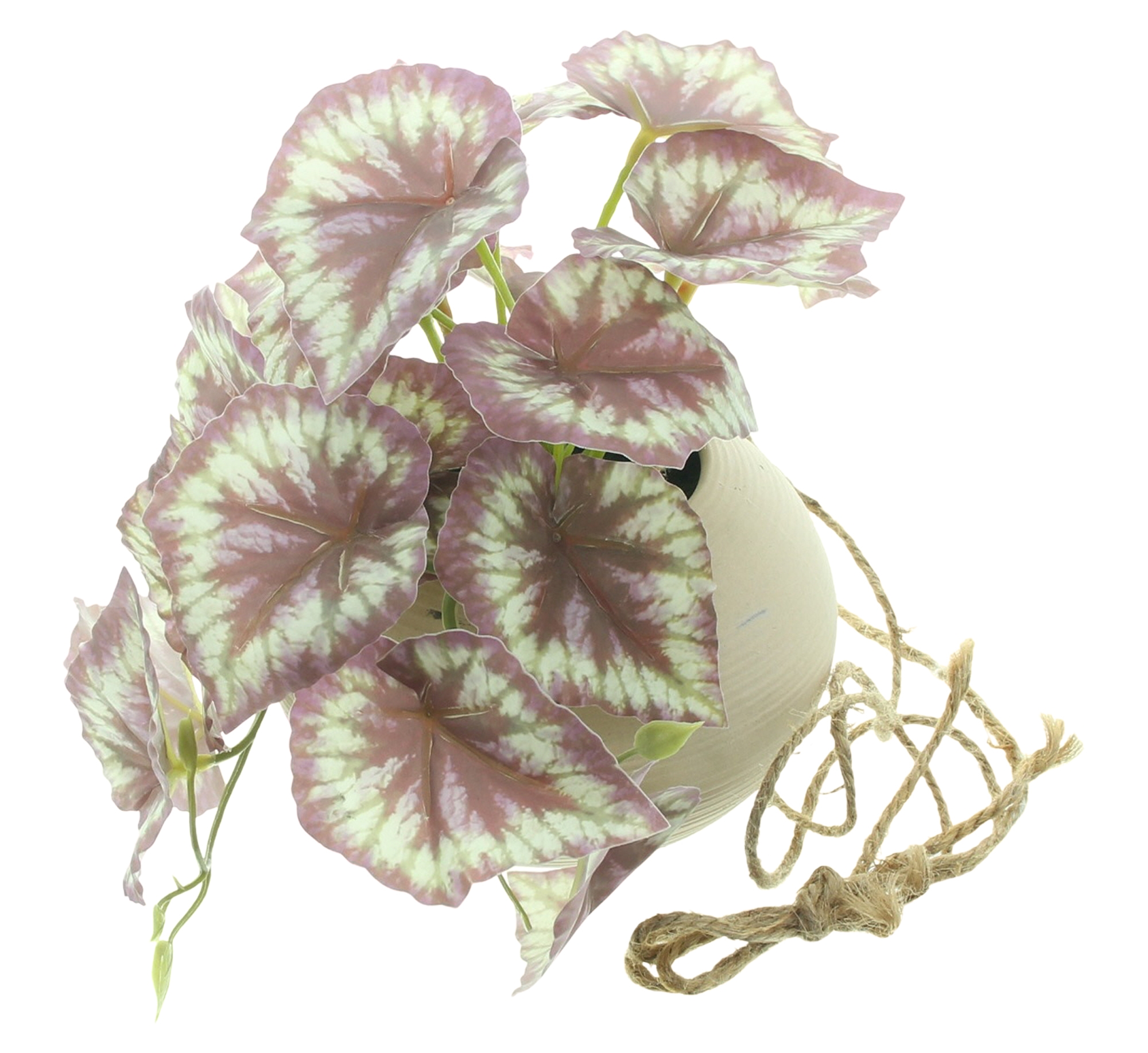 Kunstpflanze "Königsbegonie" im Hängetopf  im Frank Flechtwaren Online Shop für Gerade eingetroffen kaufen