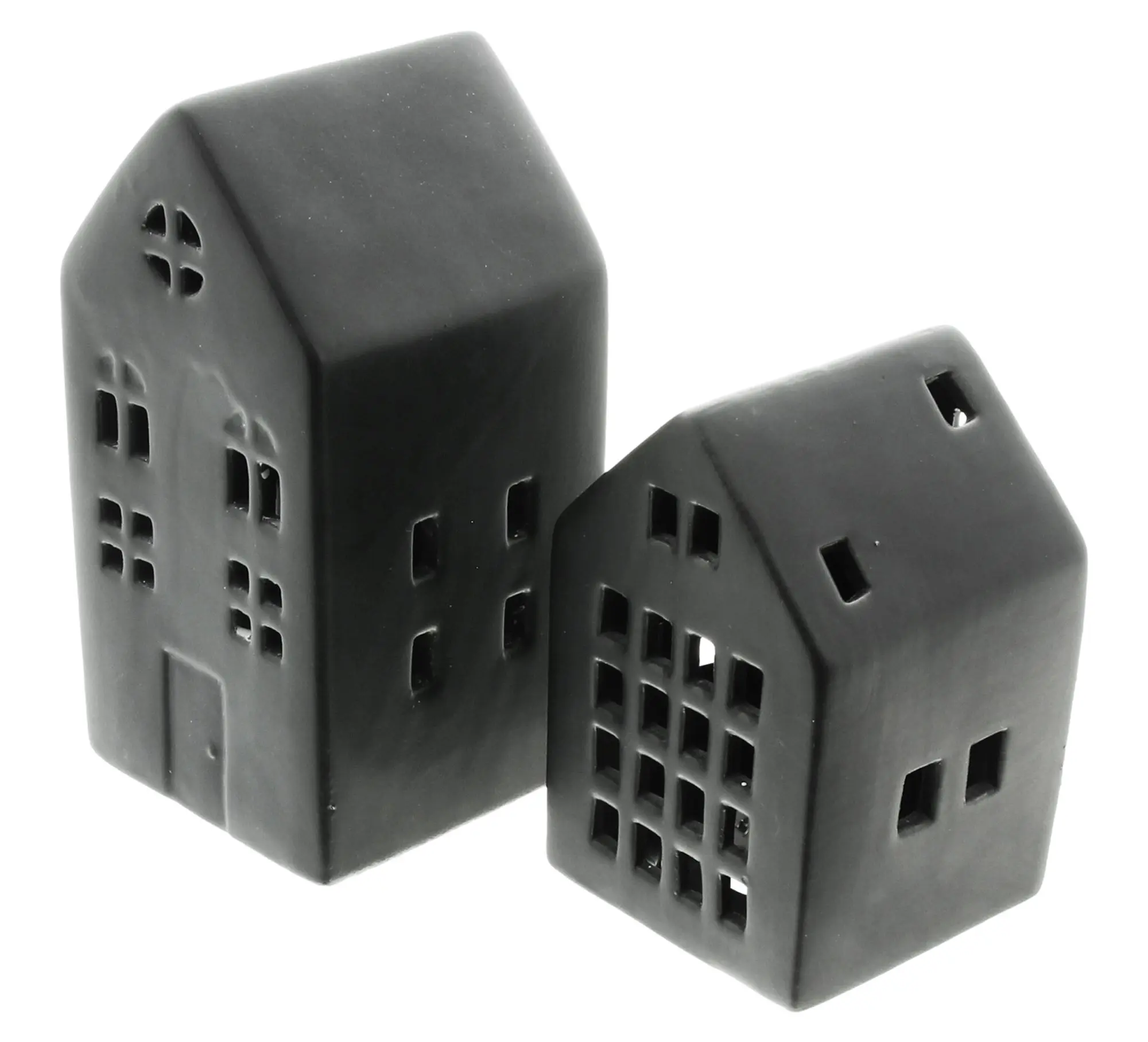LED-Haus "Black", 2er Set  im Frank Flechtwaren Online Shop für Ostern kaufen
