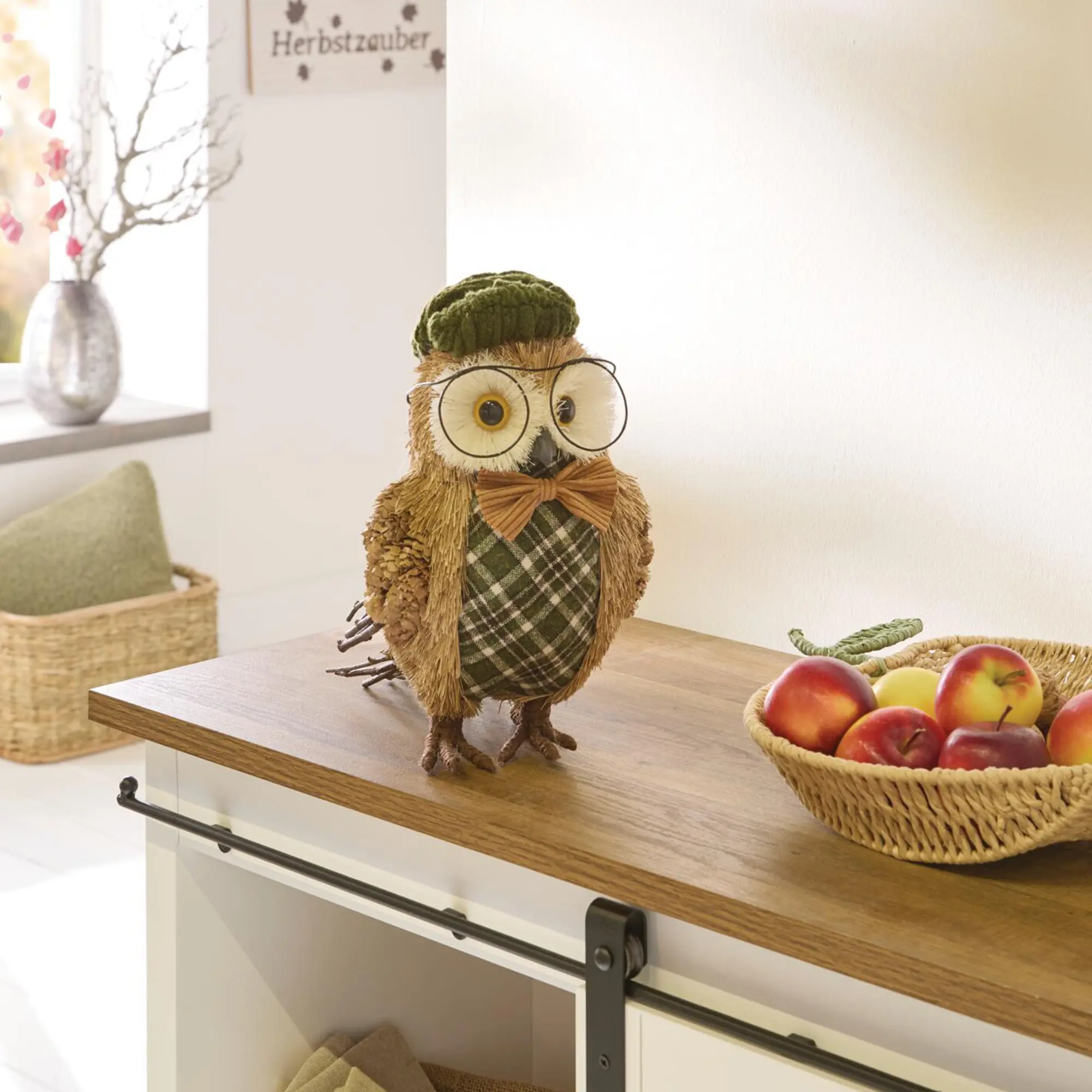 Deko-Figur "Herr Eule"  im Frank Flechtwaren Online Shop kaufen