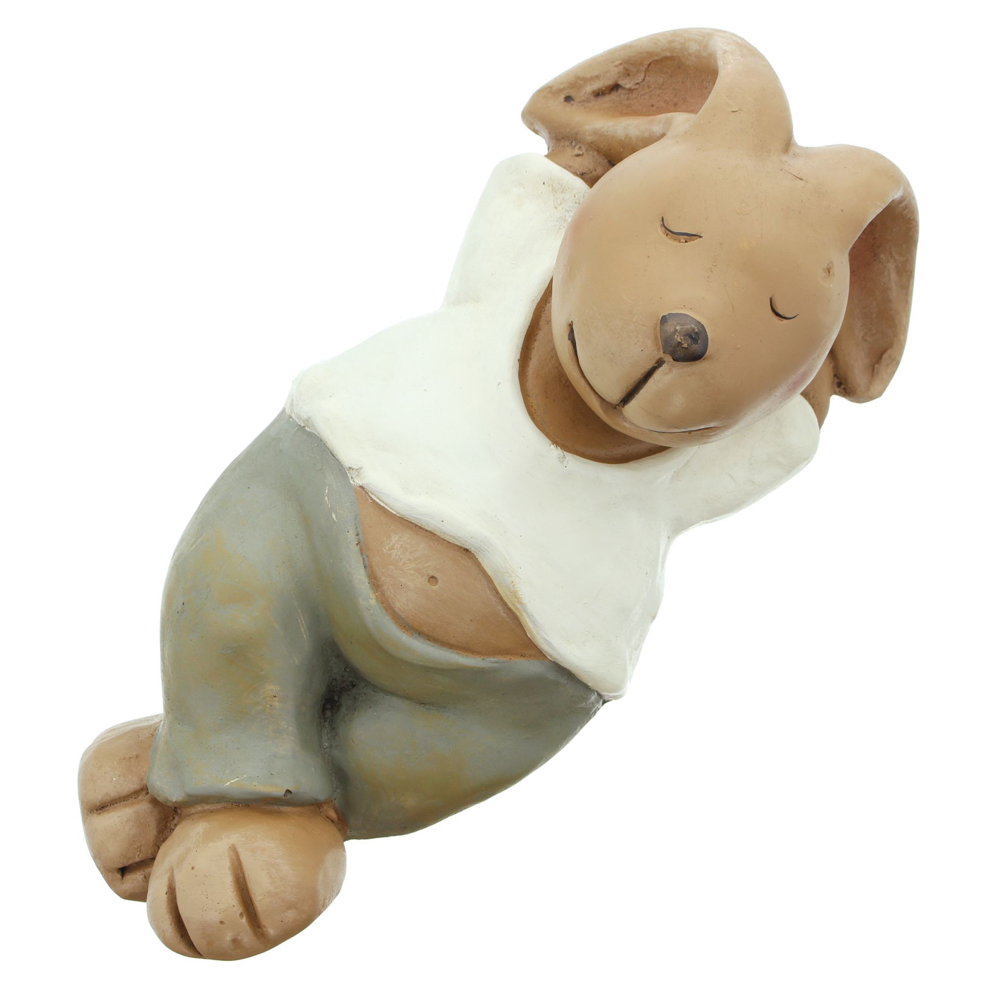 Hase "Ruhepause"  im Frank Flechtwaren Online Shop für Ostern kaufen