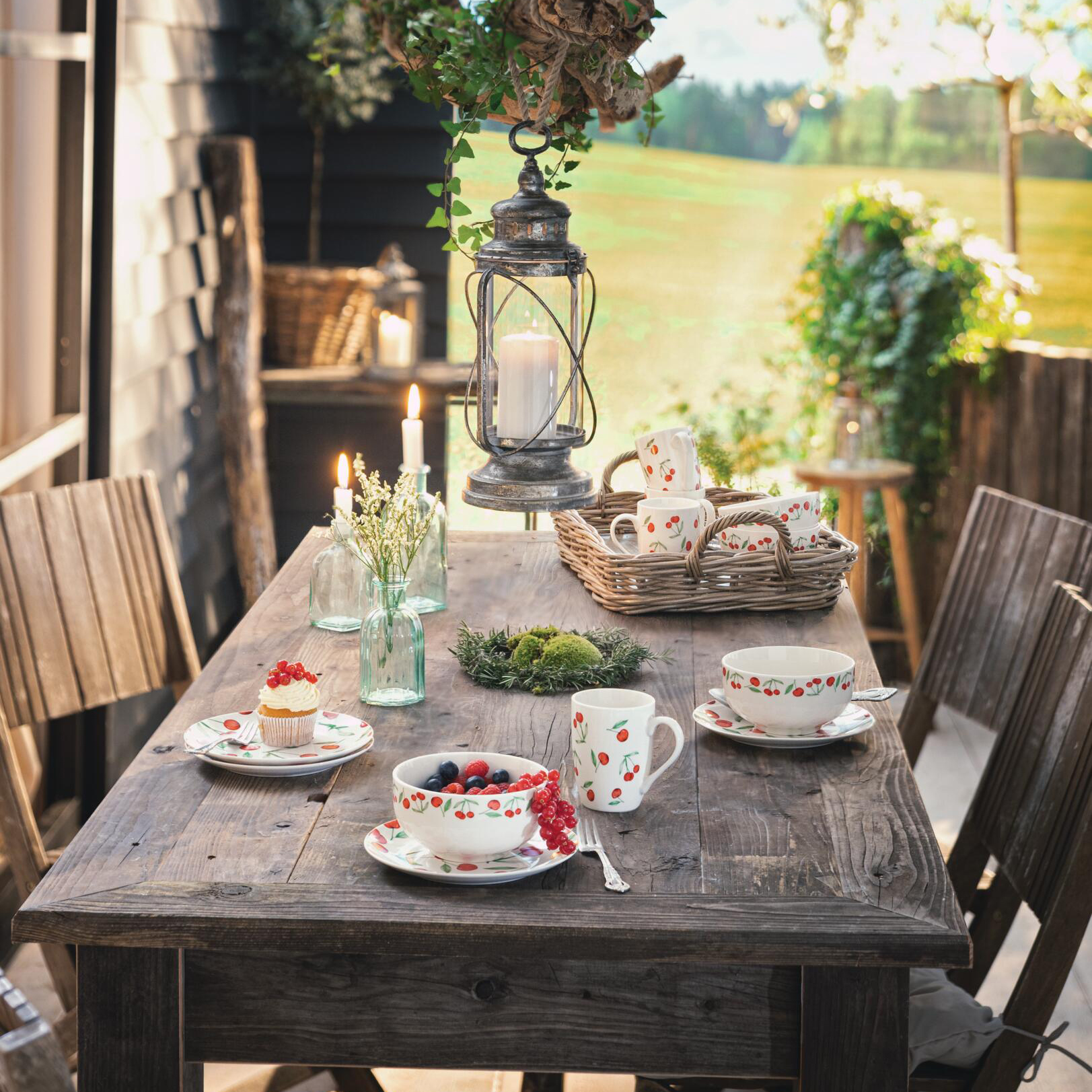 Kuchenteller "Kirschgenuss", 2er Set  im Frank Flechtwaren Online Shop für Küche kaufen