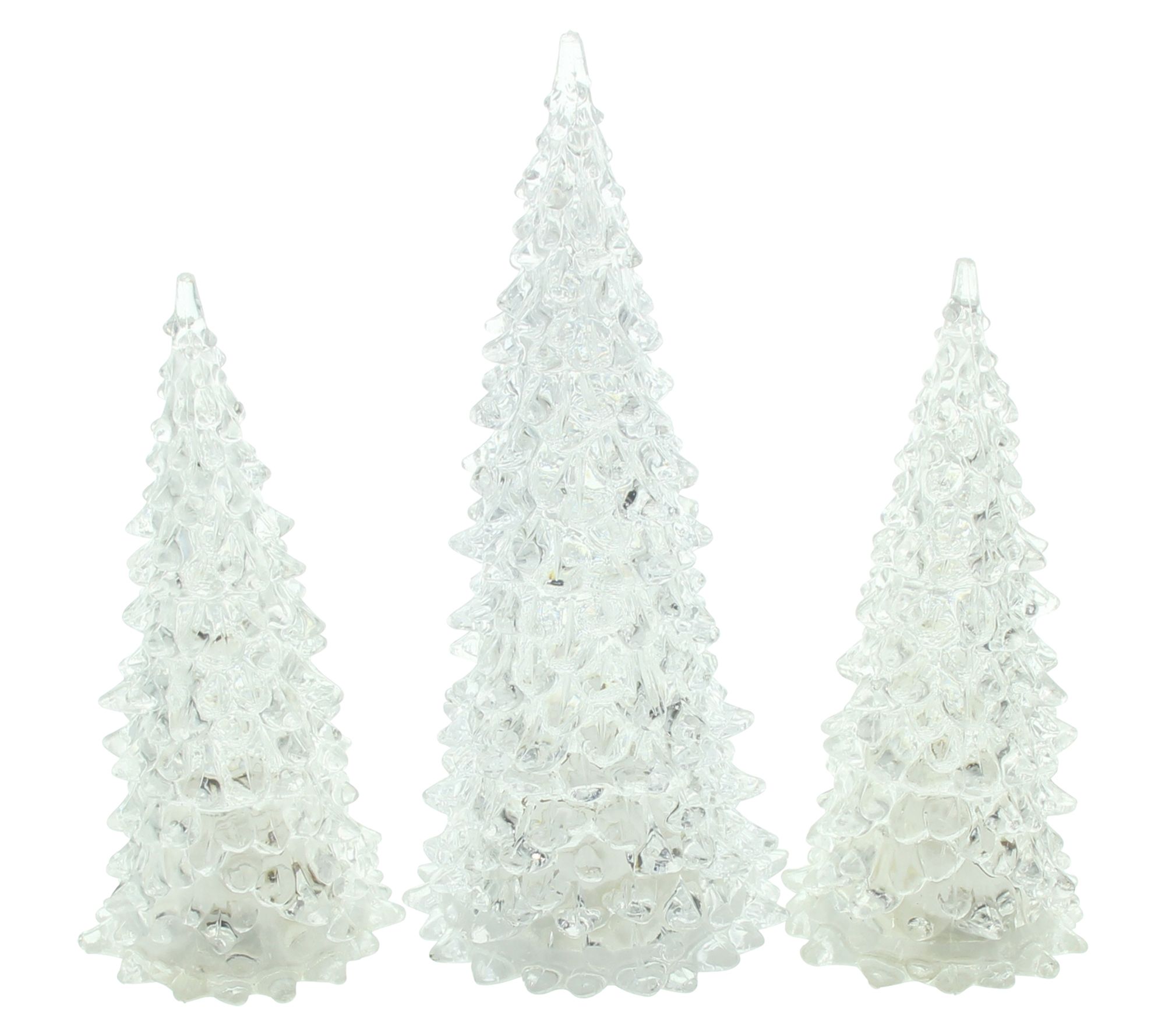 LED-Tanne "Glamour", 3er Set  im Frank Flechtwaren Online Shop für Weihnachten kaufen