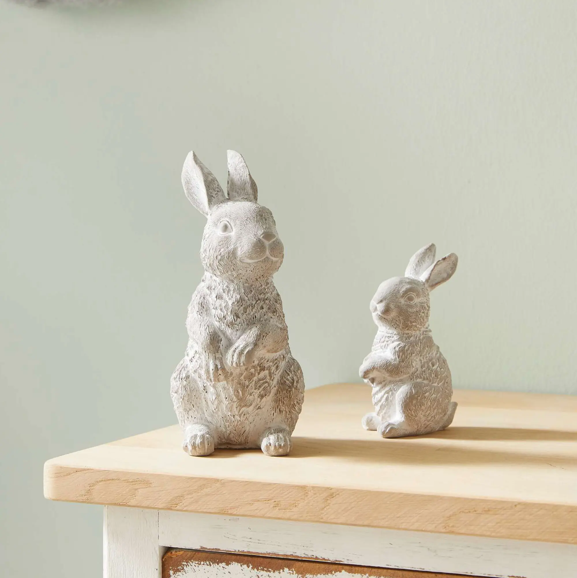 Hase "Washed", 2er Set  im Frank Flechtwaren Online Shop für Ostern kaufen