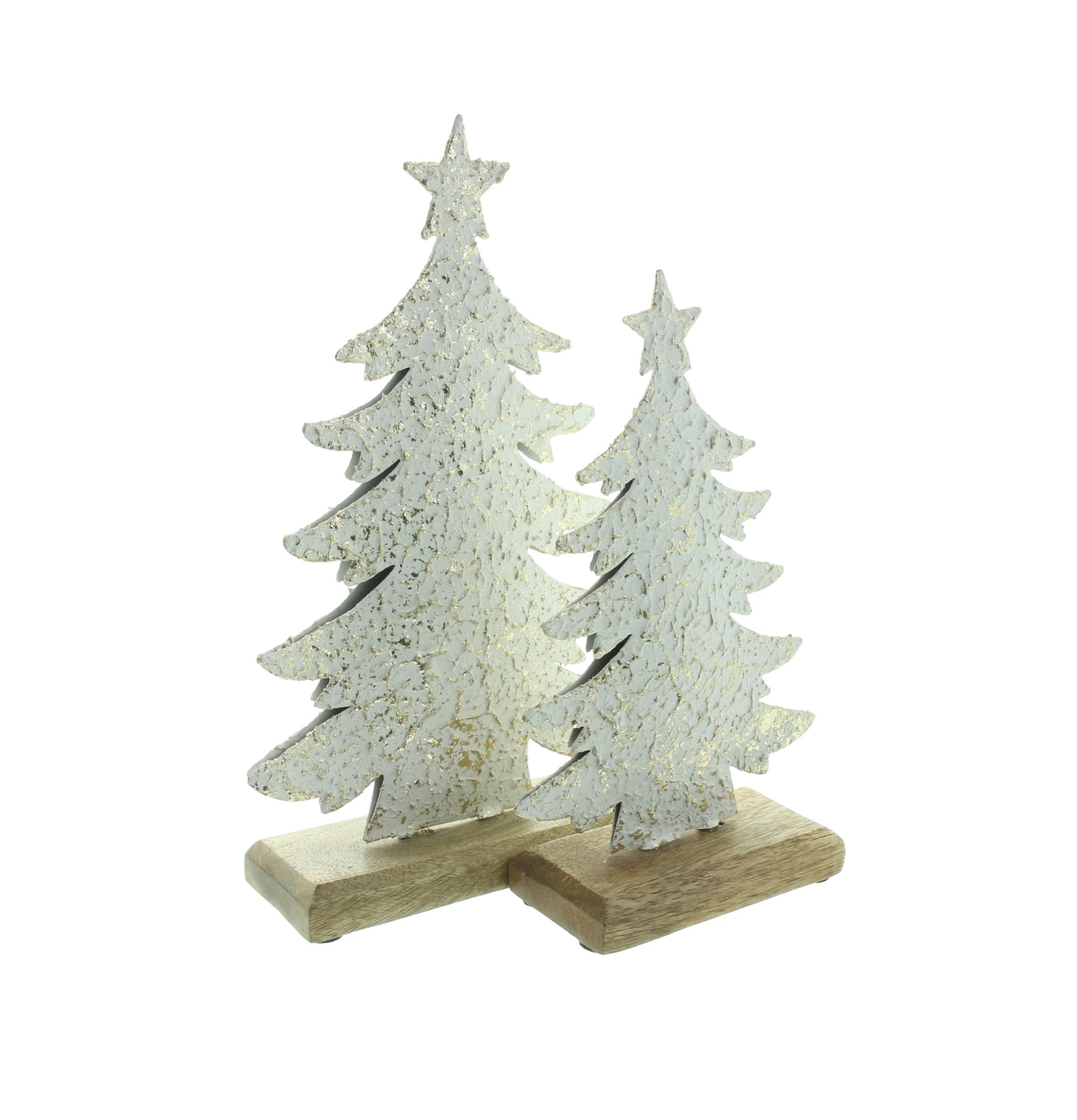 Deko-Tanne "Snowy", 2er Set  im Frank Flechtwaren Online Shop für Tannenbäume kaufen