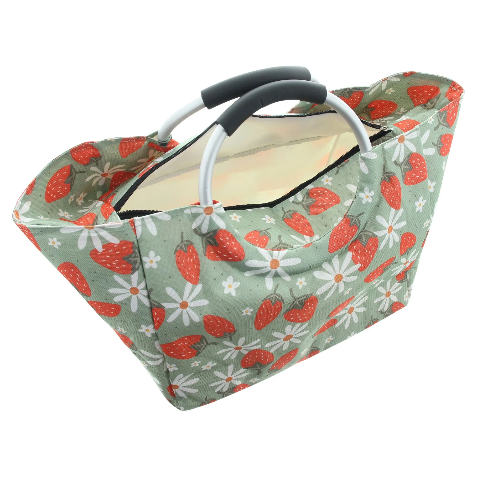 Kühltasche "Erdbeerchen"  im Frank Flechtwaren Online Shop für Gartenparty kaufen