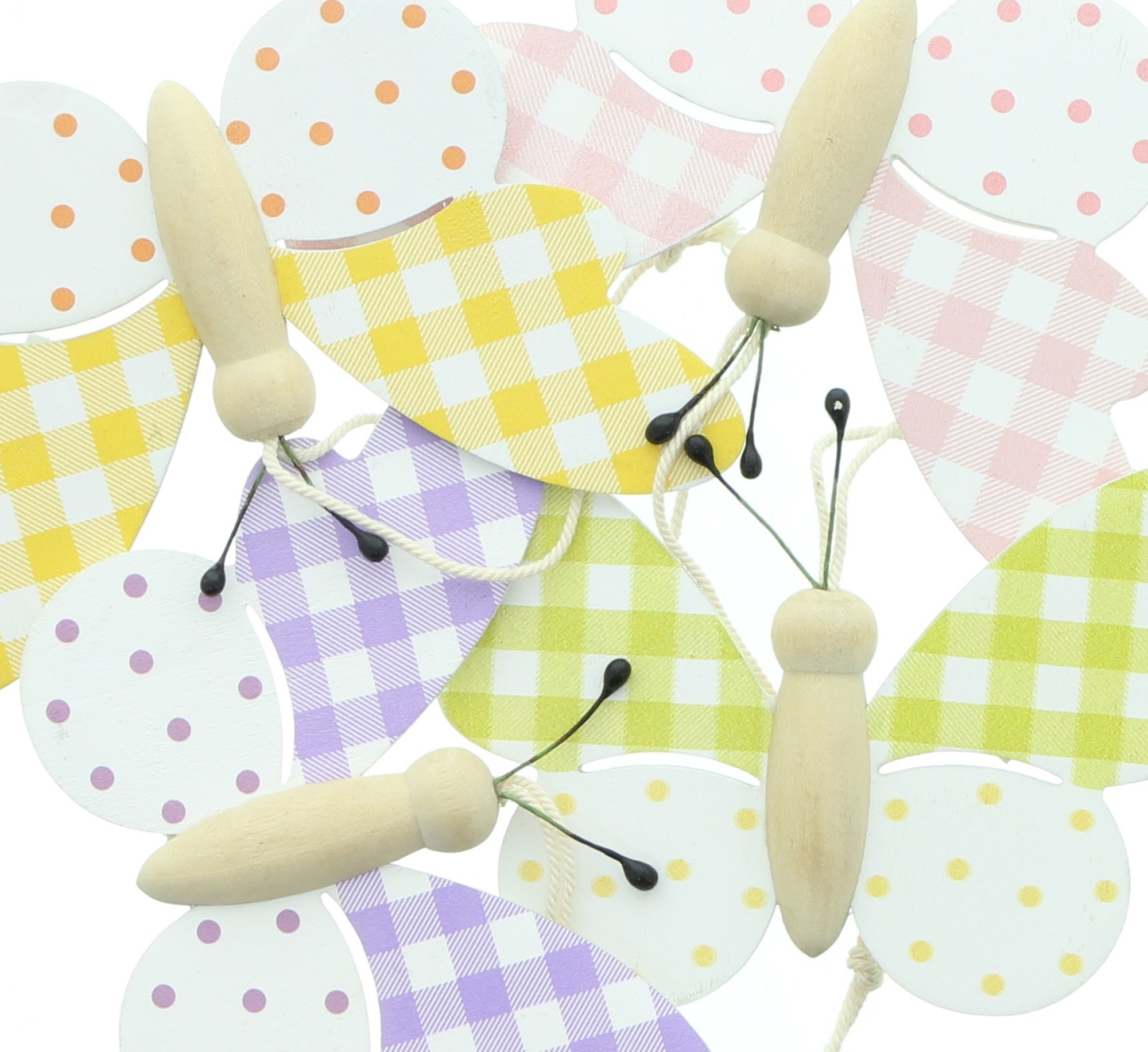Schmetterlinghänger "Karo", 8er Set im Frank Flechtwaren Online Shop für Ostern kaufen Schmetterlinghänger "Karo", 8er Set im Frank Flechtwaren Online Shop für Ostern kaufen