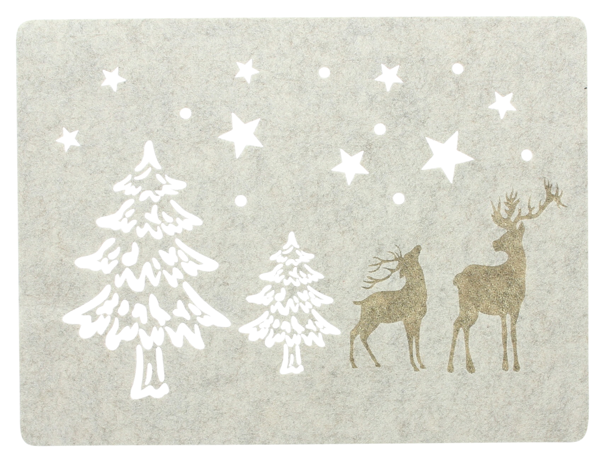 Platzmatte "Winterwald", 4er Set  im Frank Flechtwaren Online Shop für Tischsets kaufen