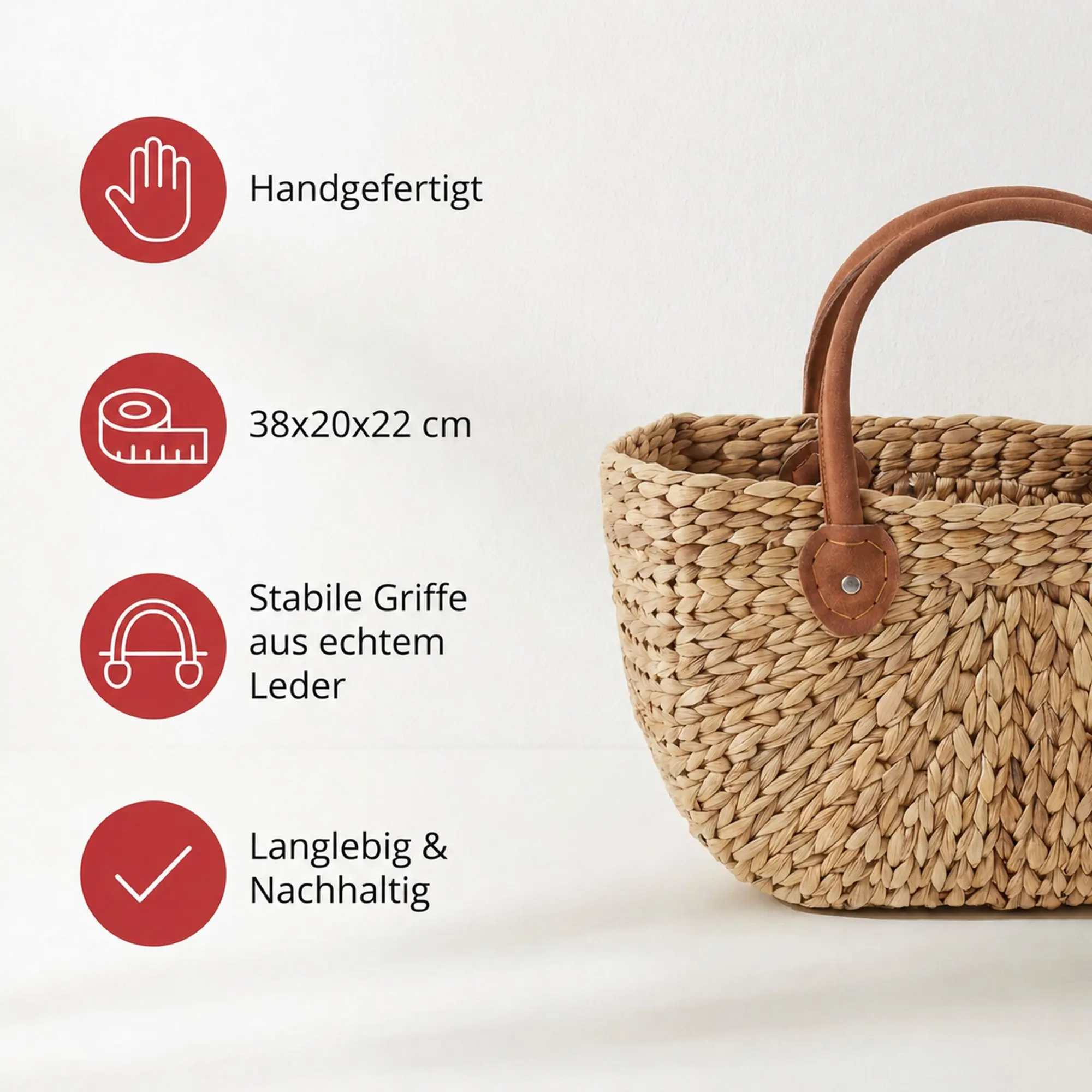 Tasche "Naturgeflecht"  im Frank Flechtwaren Online Shop für Küche kaufen