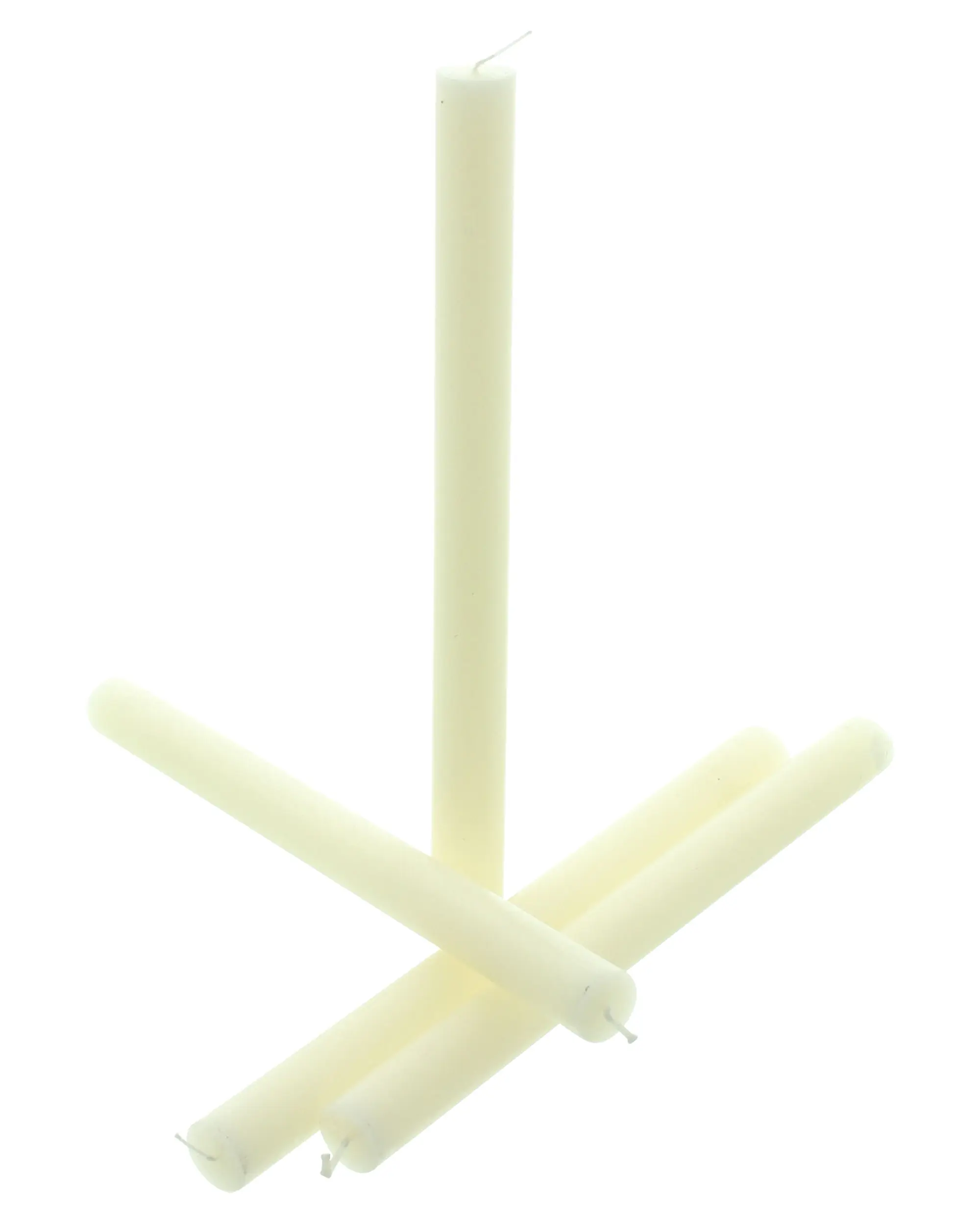 Stabkerze "Ivory", 4er Set  im Frank Flechtwaren Online Shop für Kerzen &amp; LED-Kerzen kaufen