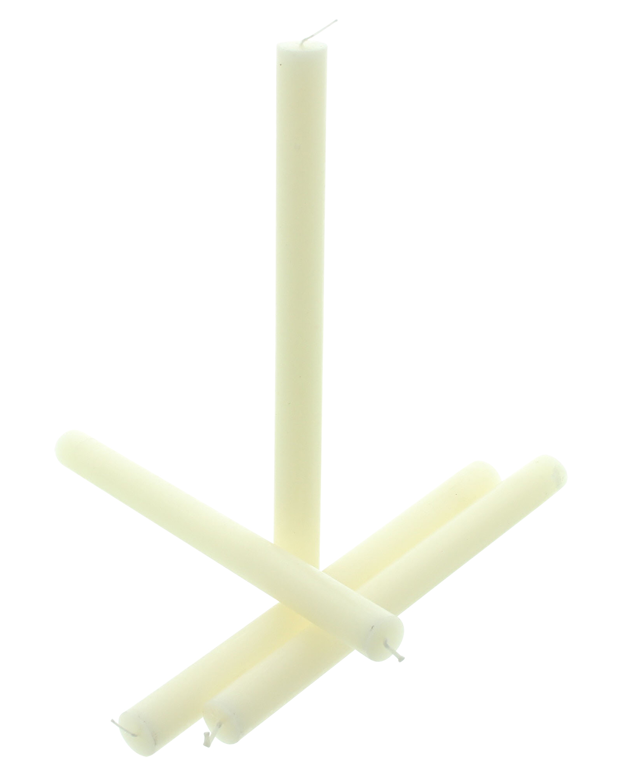 Stabkerze "Ivory", 4er Set  im Frank Flechtwaren Online Shop für Kerzen &amp; LED-Kerzen kaufen