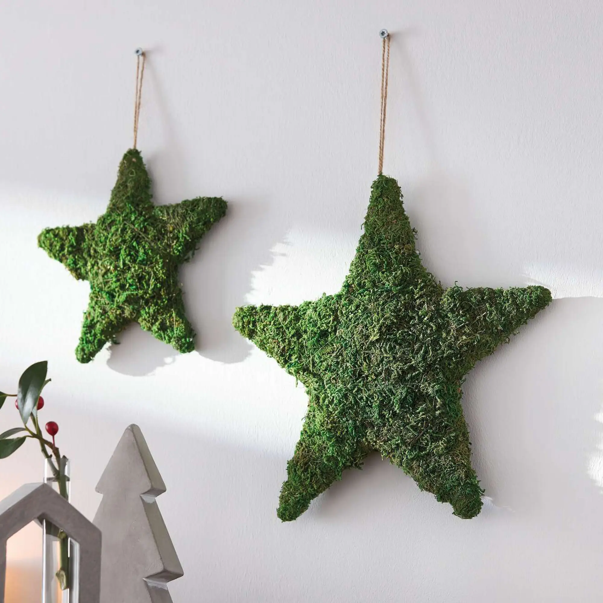 Stern "Moos", 2er Set  im Frank Flechtwaren Online Shop kaufen