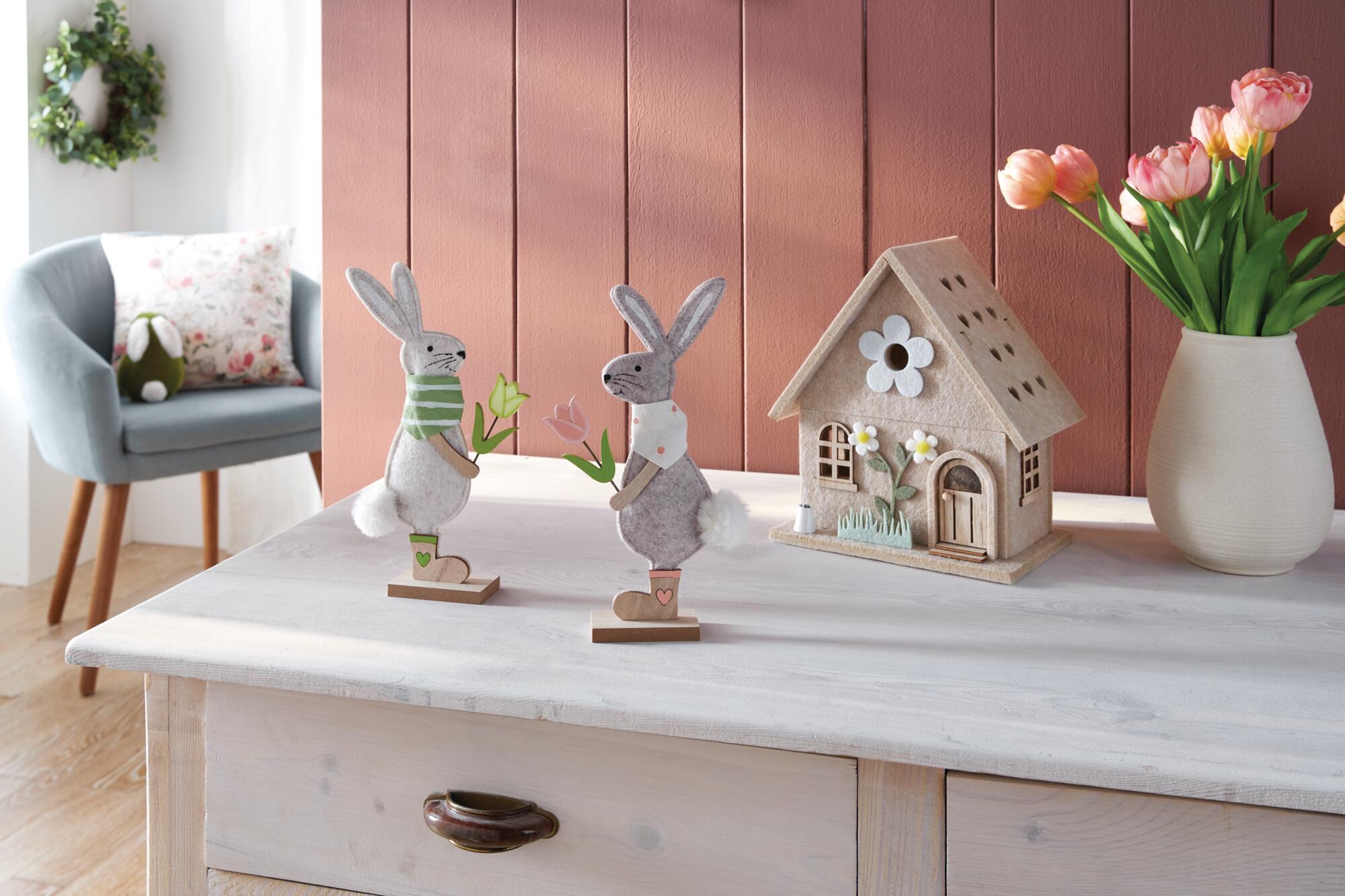 Filzhaus "Frühlingszeit"  im Frank Flechtwaren Online Shop für Aus dem Häuschen kaufen