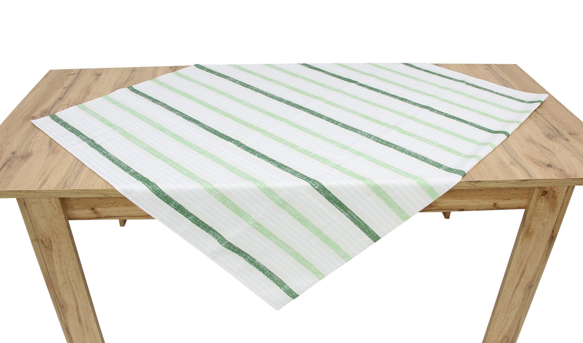 Tafeldecke "Green Stripes"  im Frank Flechtwaren Online Shop für Tafeldecken kaufen