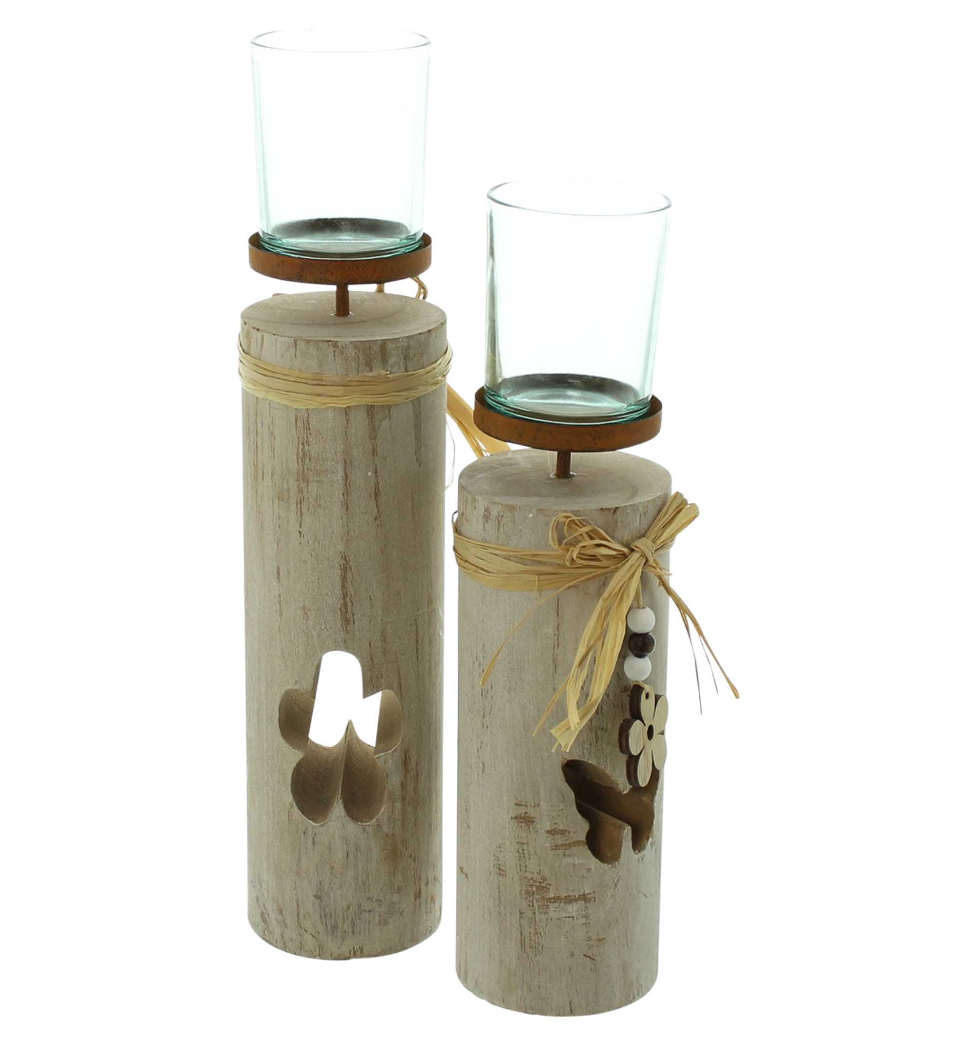 Windlicht "Blüten", 2er Set im Frank Flechtwaren Online Shop für Ostern kaufen Windlicht "Blüten", 2er Set im Frank Flechtwaren Online Shop für Ostern kaufen