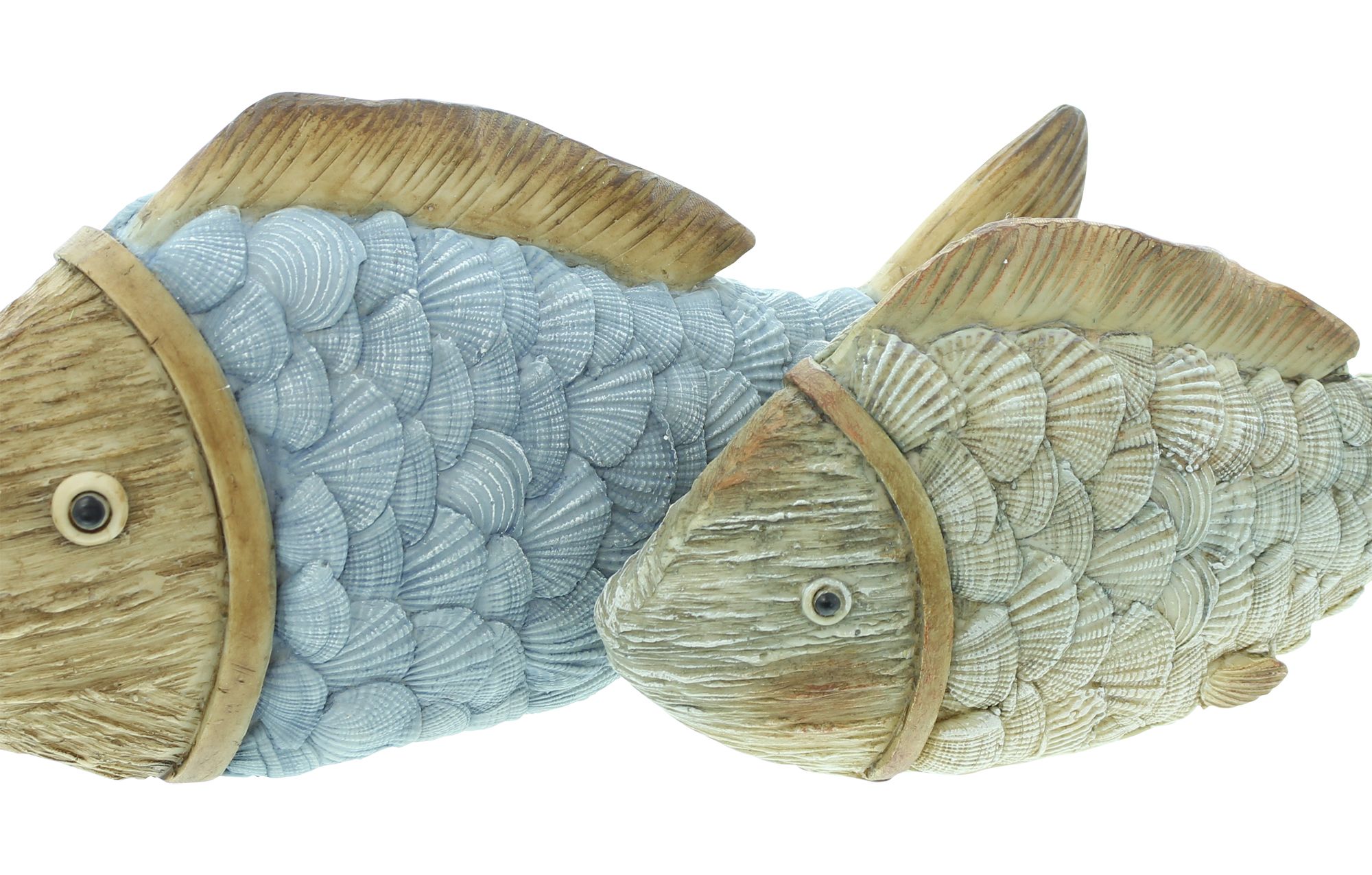 Figur "Fisch", 2er Set  im Frank Flechtwaren Online Shop für Gartenfiguren kaufen