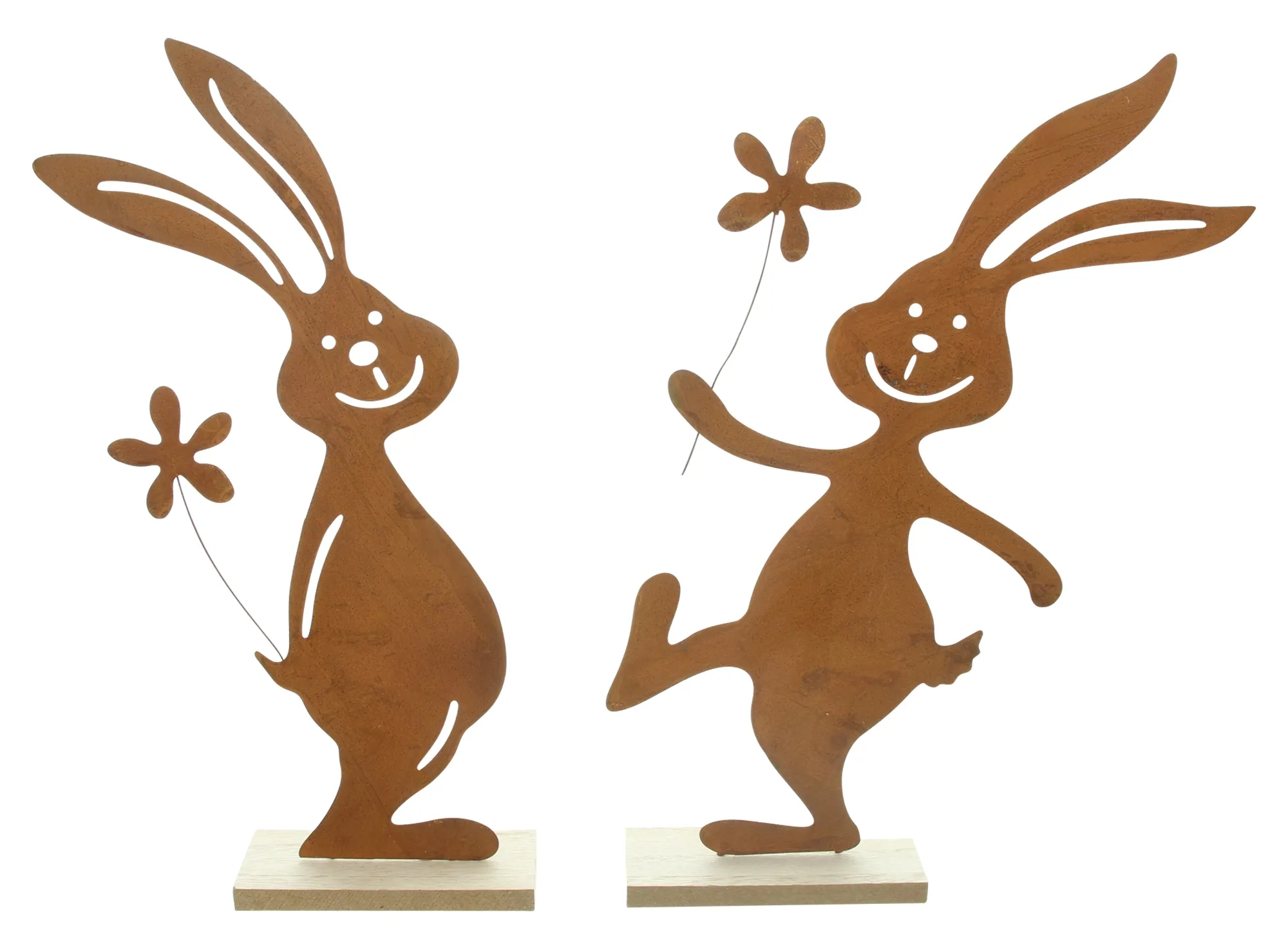 Figur "Hasenspaß", 2er Set  im Frank Flechtwaren Online Shop für Hasen &amp; Co kaufen